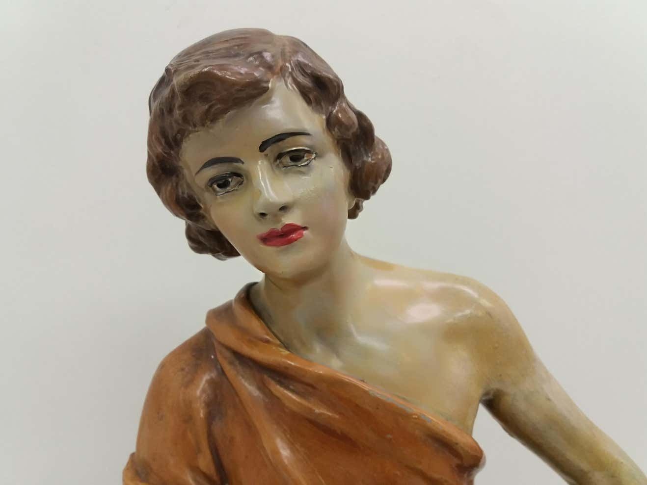 Art Deco Sculpture Women, 1930 photo Home Decor