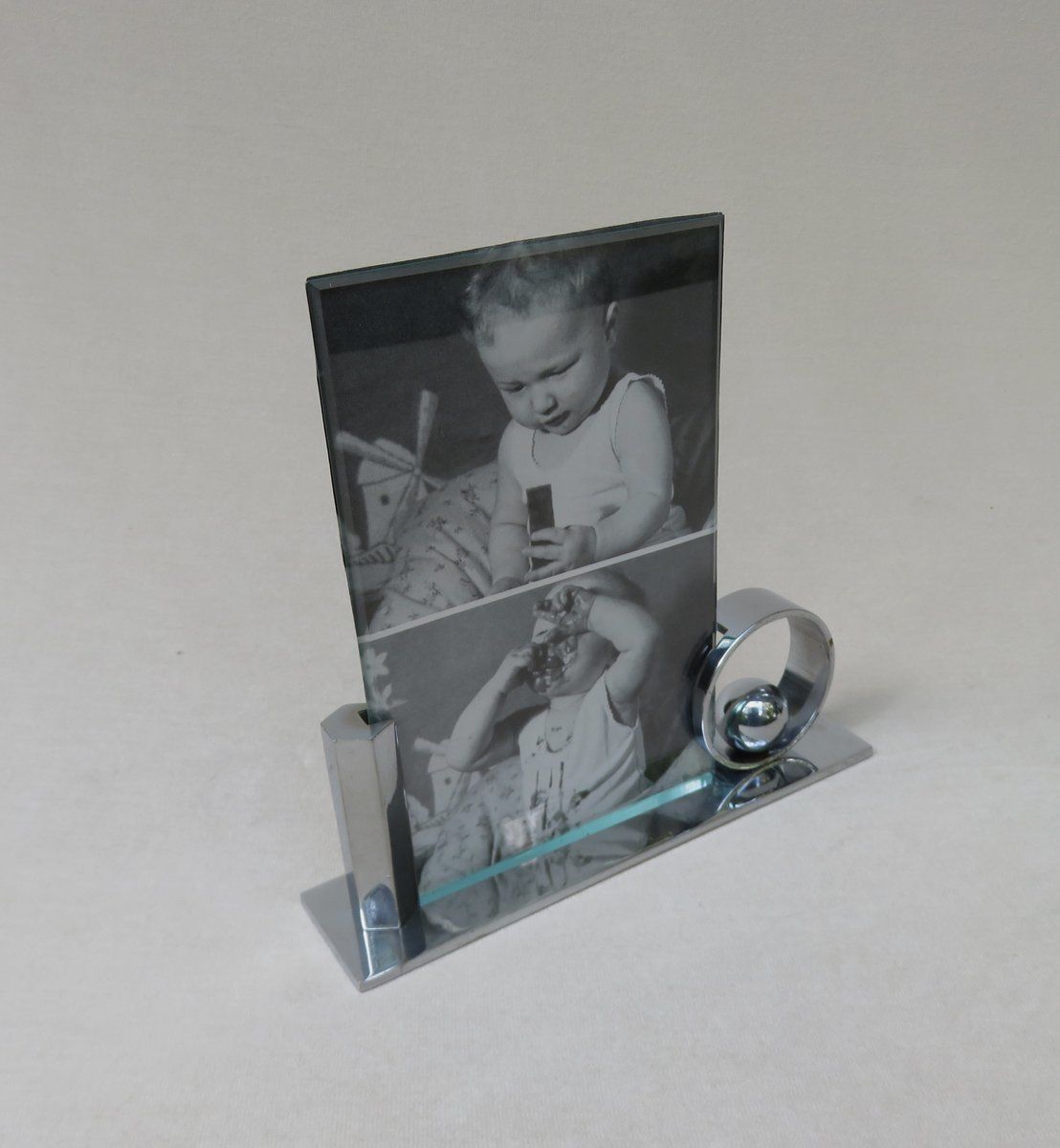 Vintage Art Deco French Chrome Picture Frames photo 1076.1