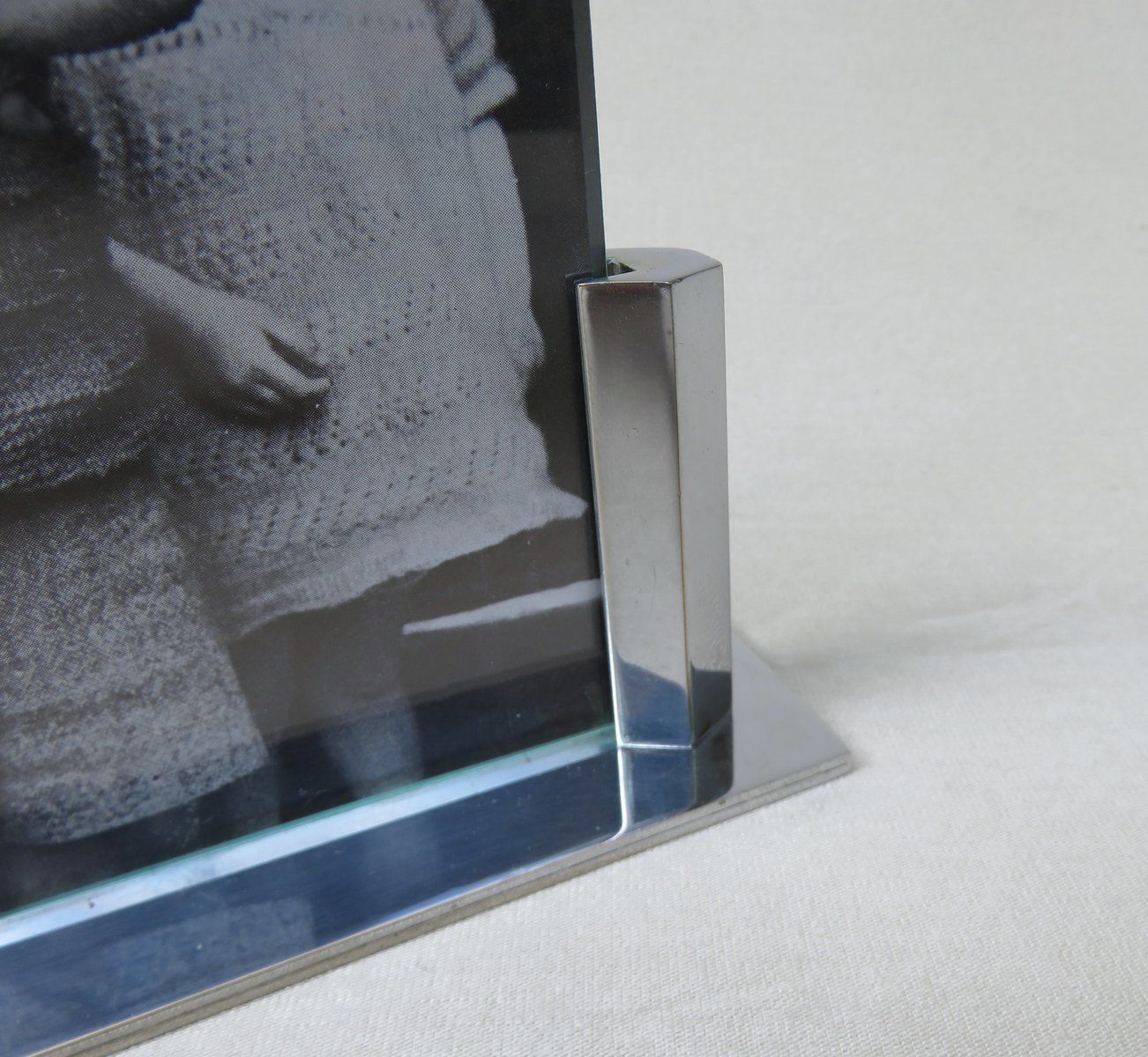 photo for sale Vintage Art Deco French Chrome Picture Frames