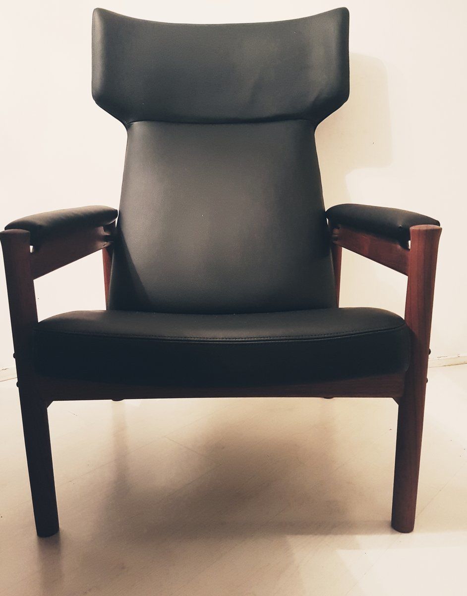 Mid Century Model 4365 Wing Chair By Hansen, Soren For Fritz Hansen, 1960s photo buy