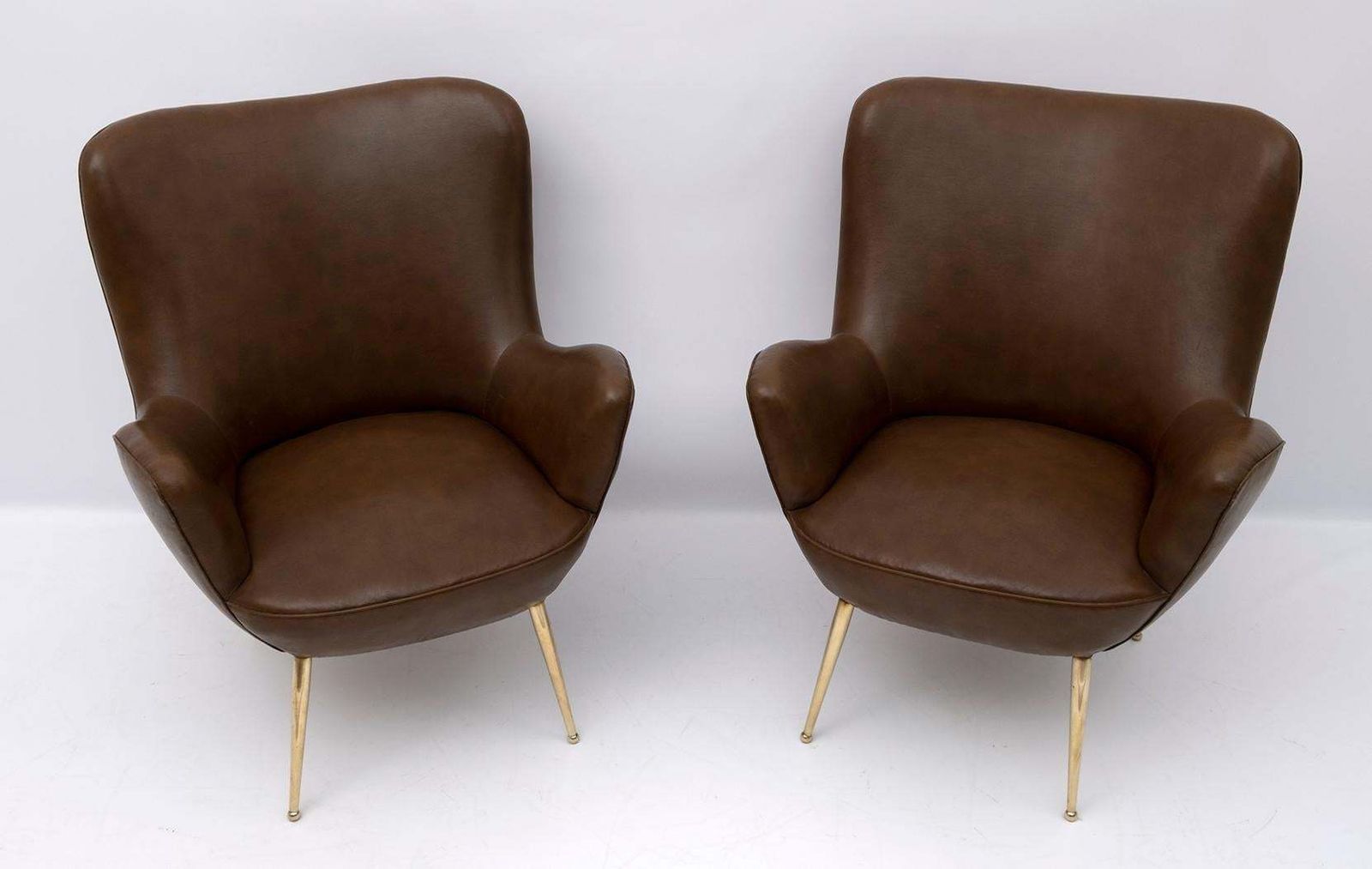 Pair Of Mid Century Modern Italian Design Armchairs, 1950s photo furniture