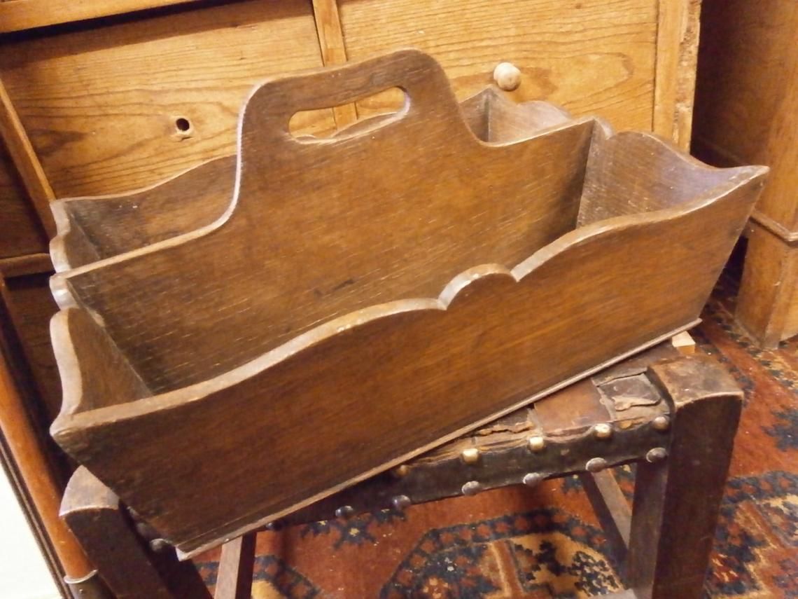 Victorian Oak Knife Box, 1800s photo furniture