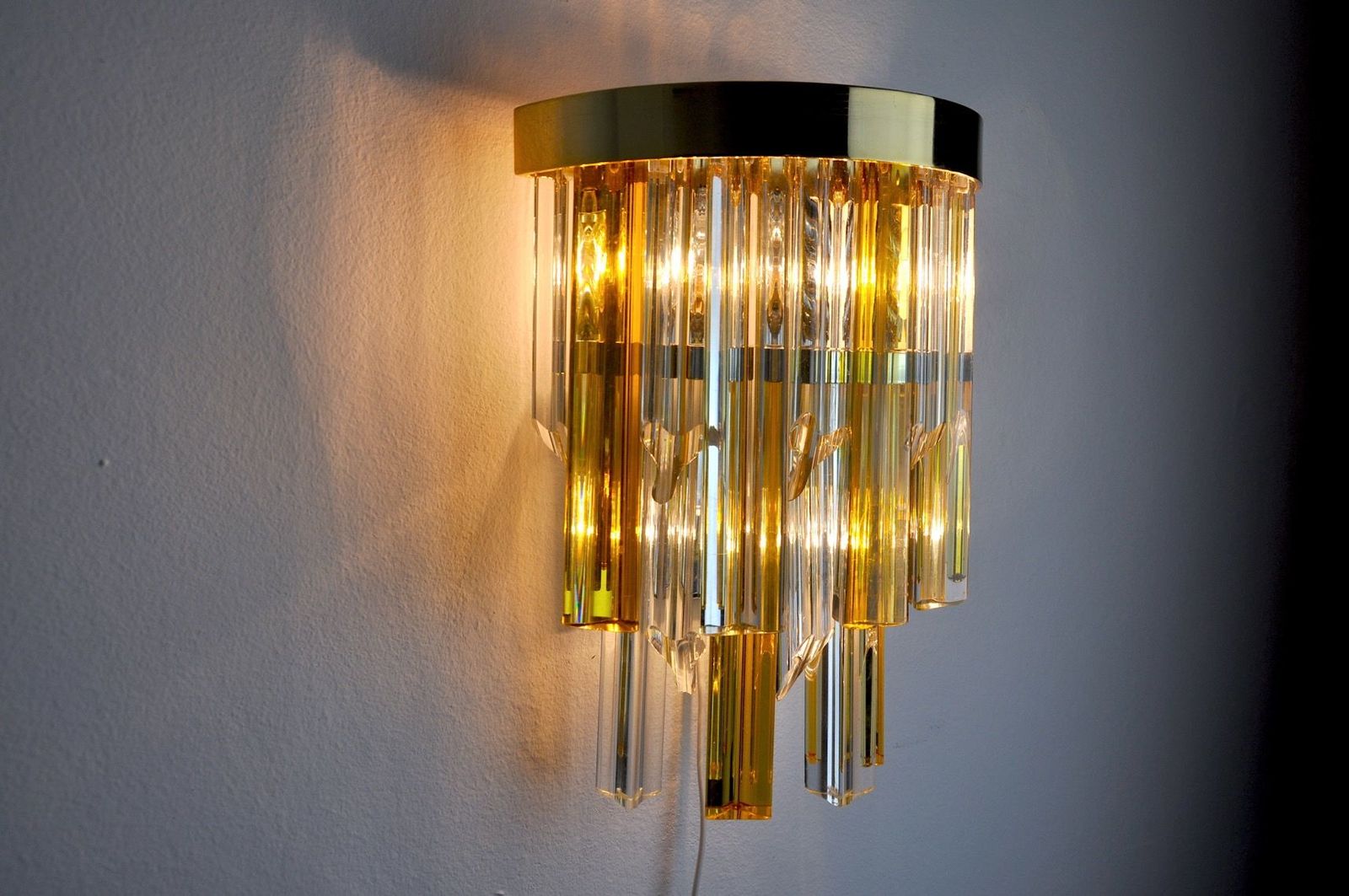 Triedri Two Tone Wall Lamp Murano Italy photo 737.0