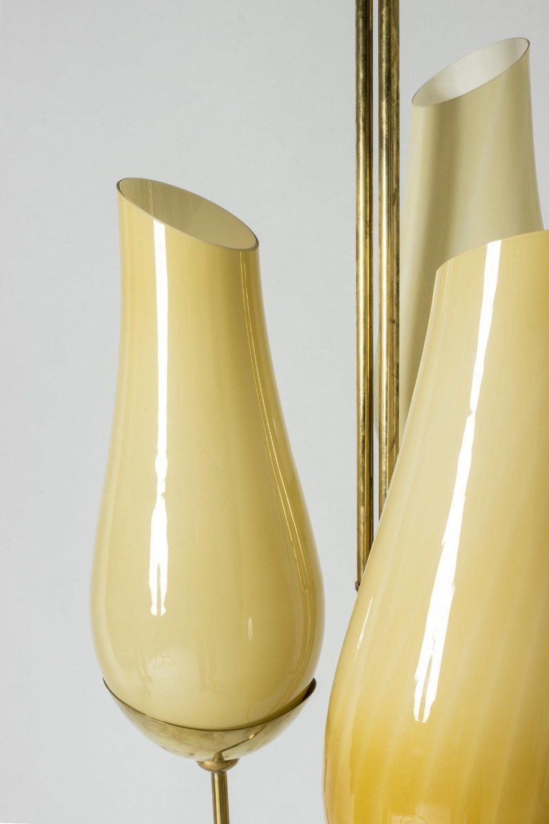 photo furniture Brass And Glass Chandelier By Gunnel Nyman & Paavo Tynell