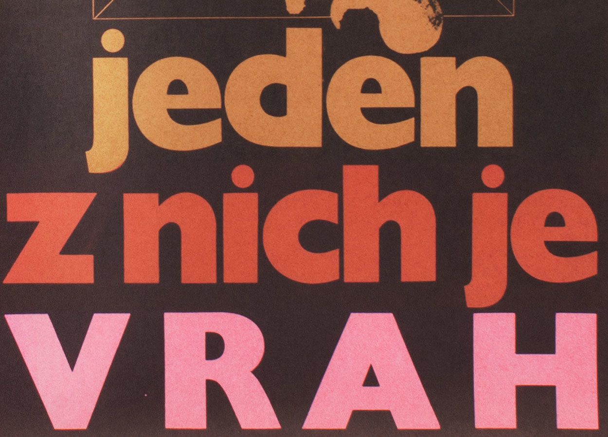 Movie Poster, One Of Them Is The Murderer, Zdeněk Ziegler, 1970 photo for sale