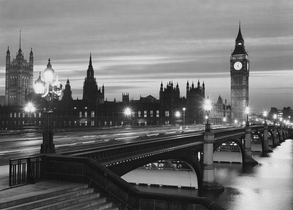 ' Parliament By Night ' By Peter King Oversized Resin