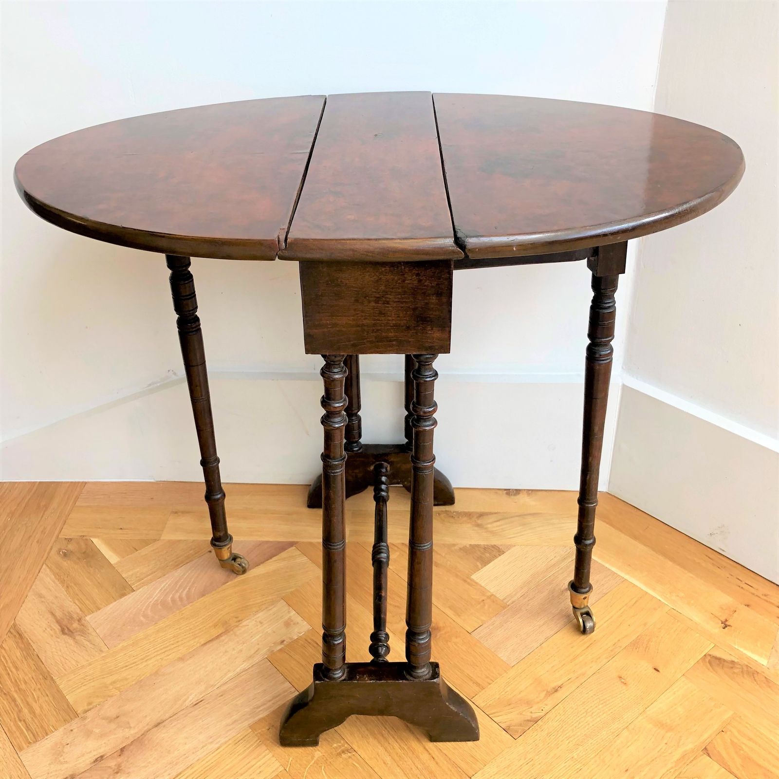 Victorian Burr Walnut Baby Sutherland Table photo buy