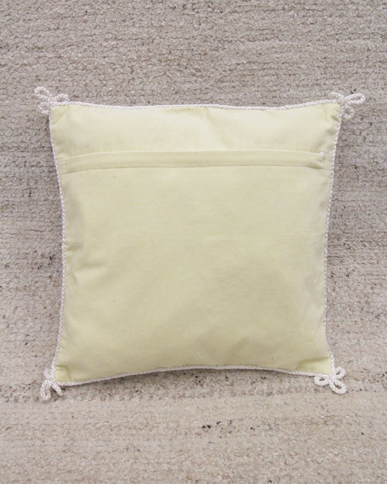 Set Of Two Pillow Case Hand Embroidered Floral Cushion Covers 35x35cm photo 250.0