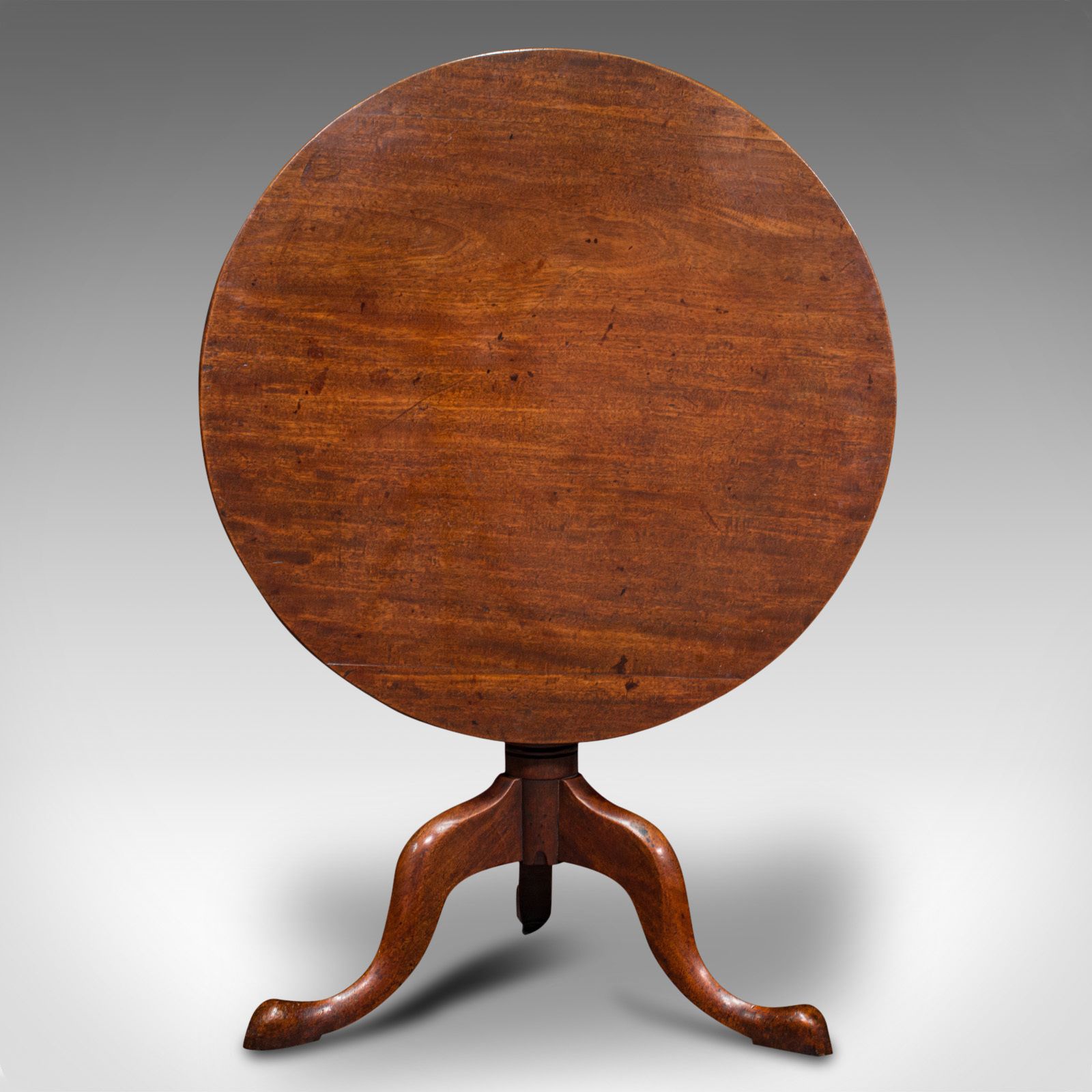 Antique Tilt Top Table, English, Mahogany, Lamp, Wine, Side, C.1770 photo Furniture