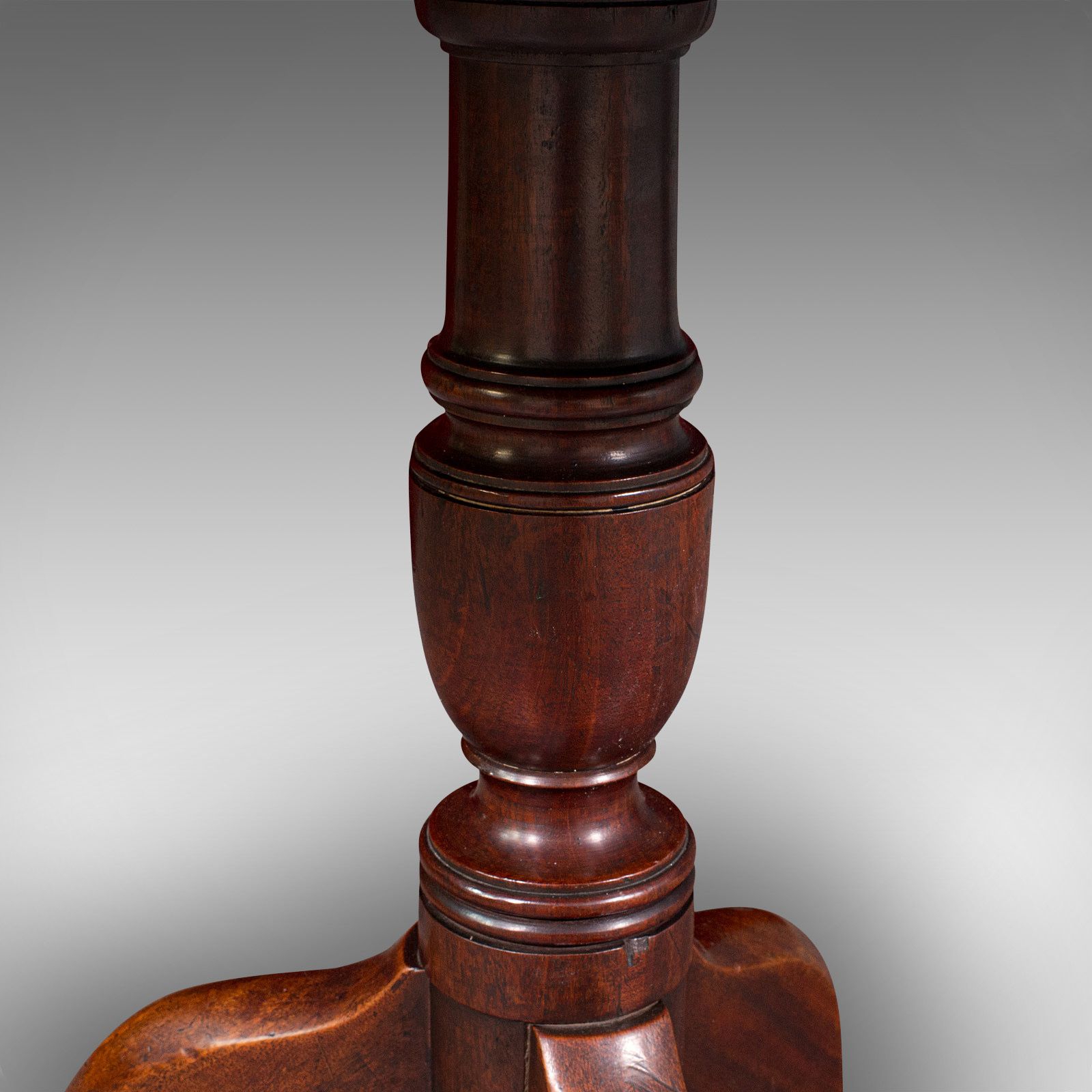 Antique Tilt Top Table, English, Mahogany, Lamp, Wine, Side, C.1770 photo vintage