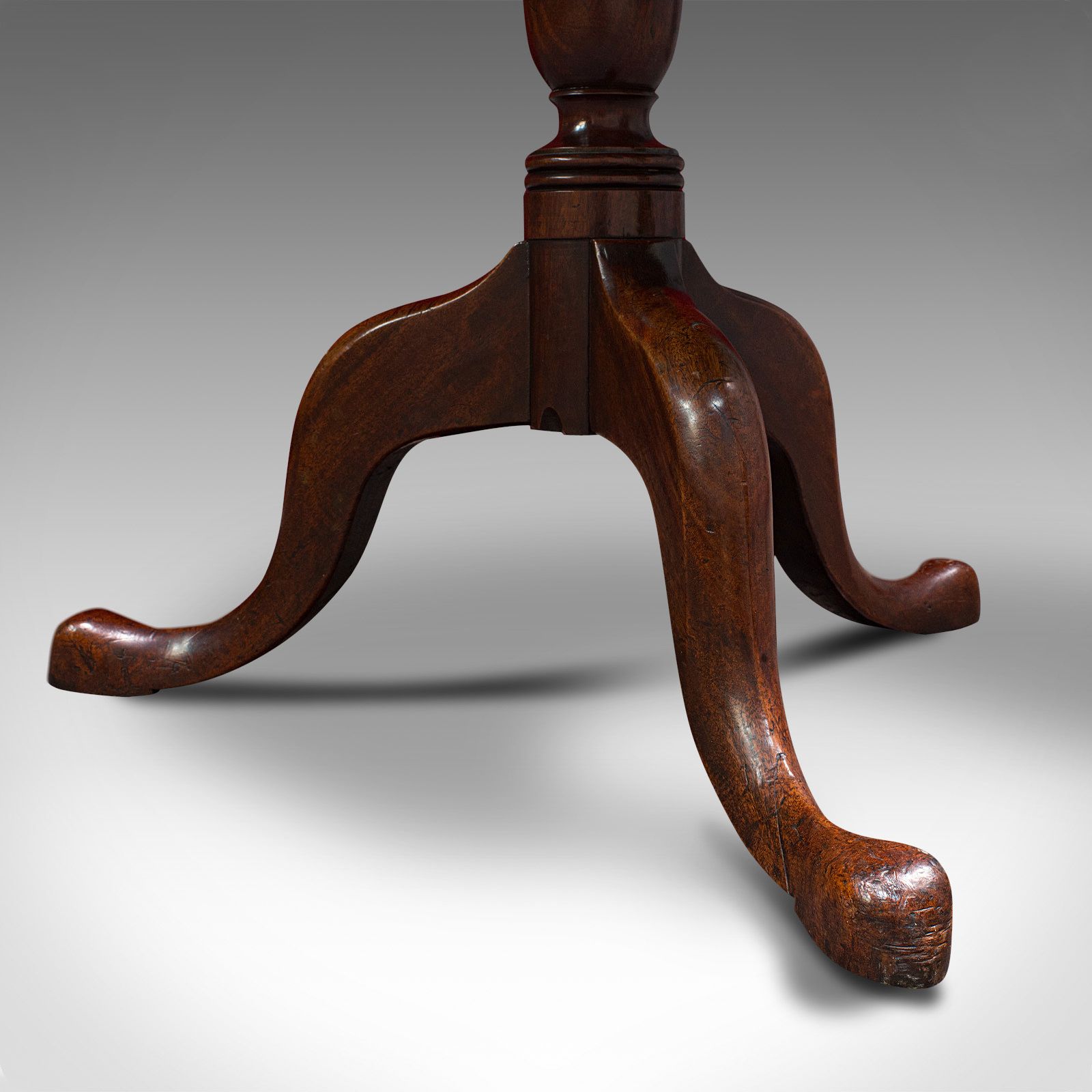 1250.0 Antique Tilt Top Table, English, Mahogany, Lamp, Wine, Side, C.1770 photo