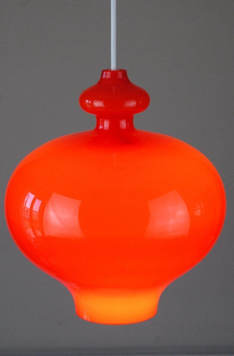 Glass Oplight 62 Pendant Lamp By Hans Agne Jakobsson For Ab Markaryd / Flygsfors Of Sweden photo Lighting