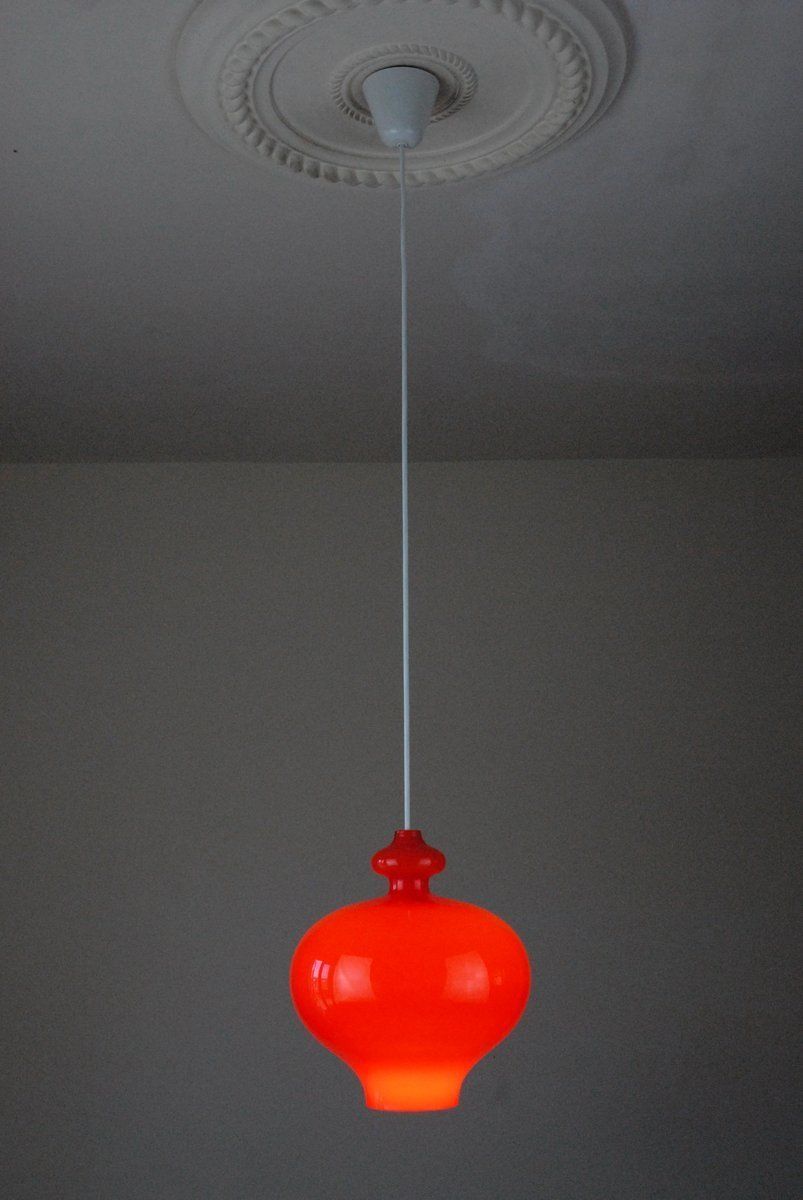 Glass Oplight 62 Pendant Lamp By Hans Agne Jakobsson For Ab Markaryd / Flygsfors Of Sweden photo buy