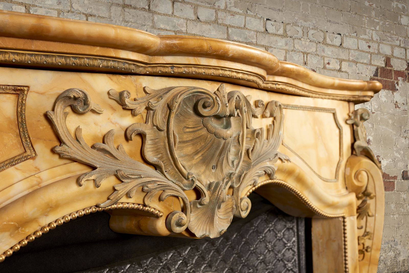 A Stunning French Sienna Marble Surround With Ormolu photo 76000.0