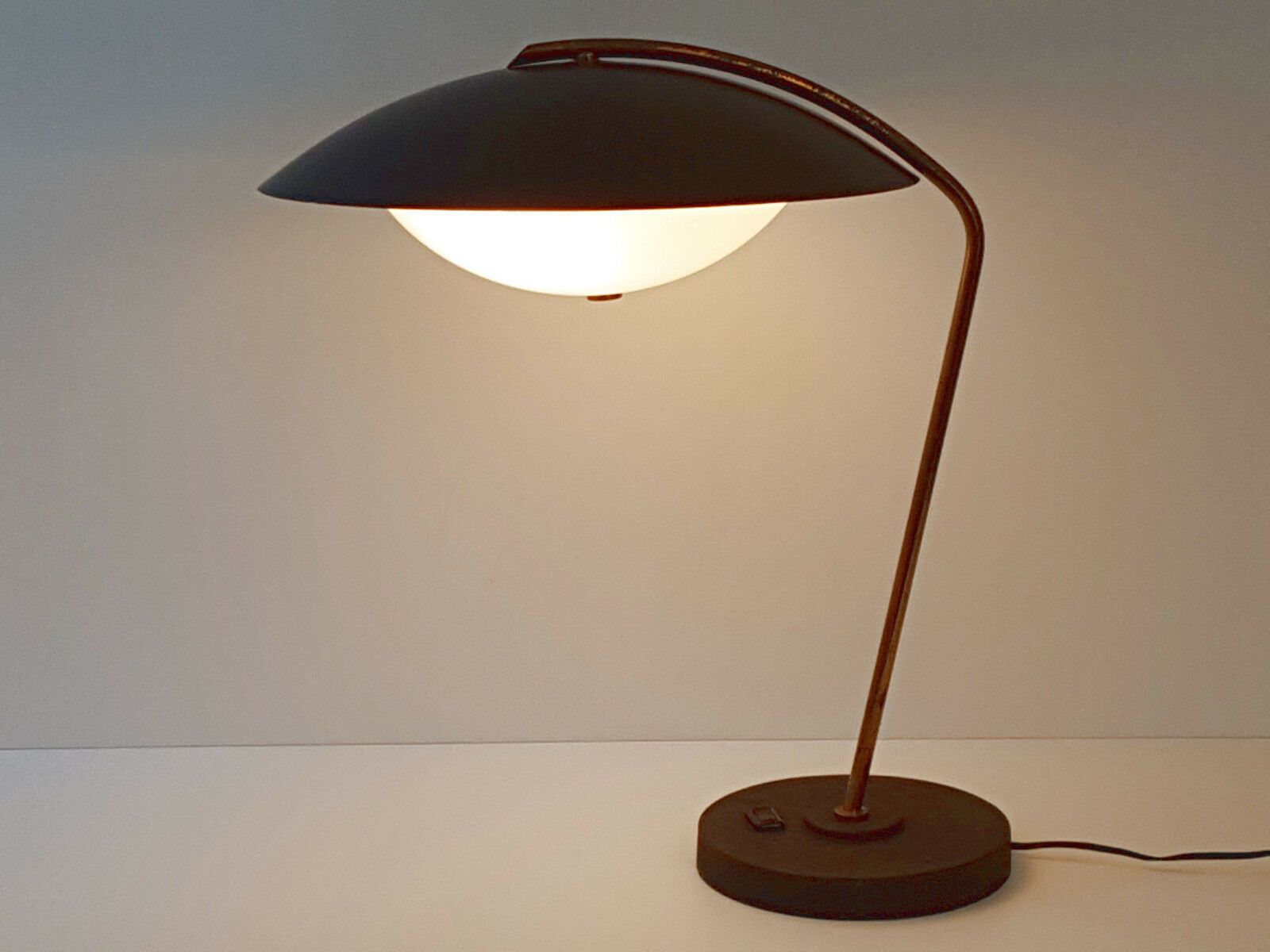 photo furniture Vintage Table Lamp House Arlus 1950 Brass & Steel 50s 50s Rockabilly
