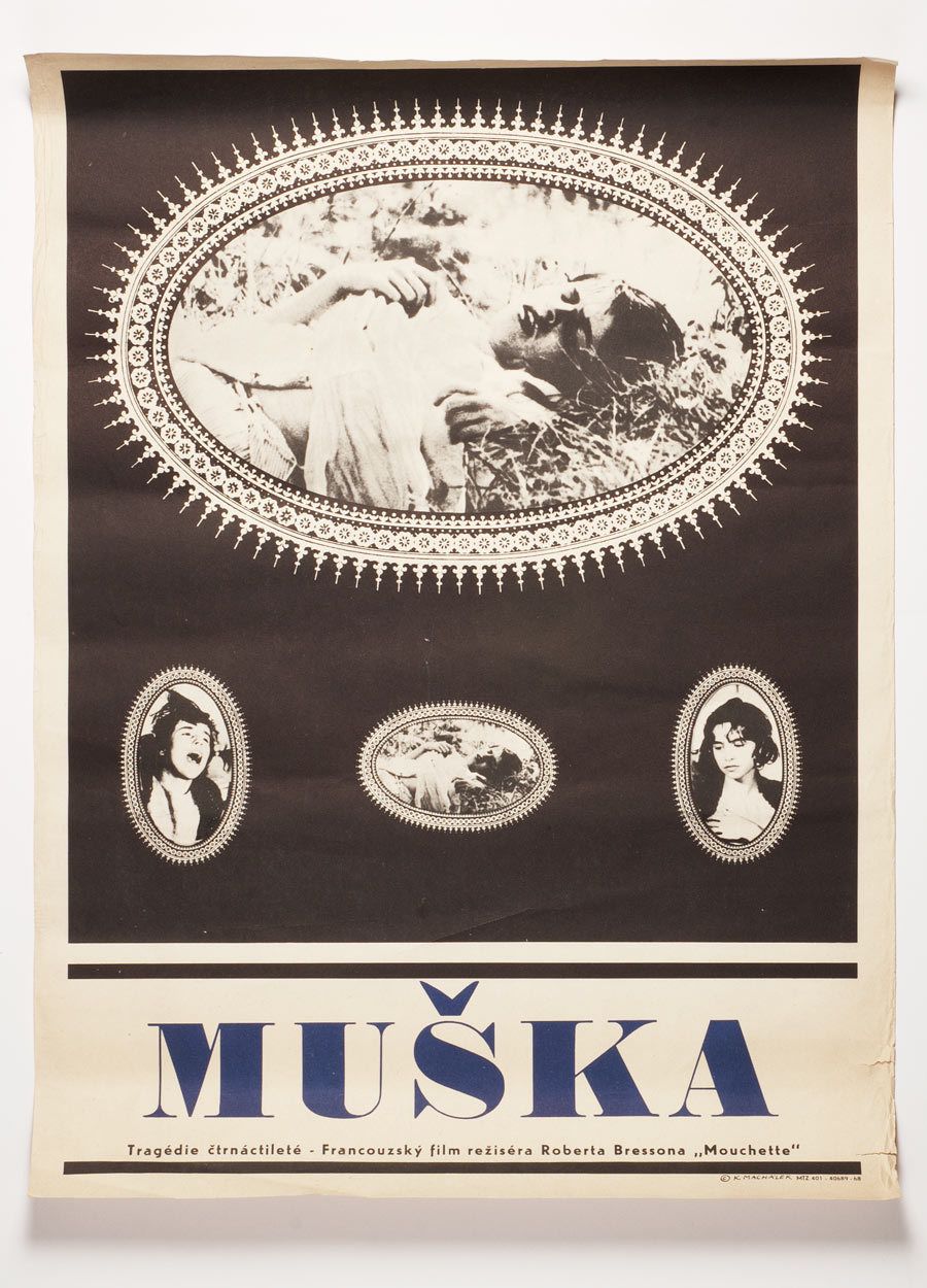 Movie Poster, Mouchette, Karel Machálek, 1968