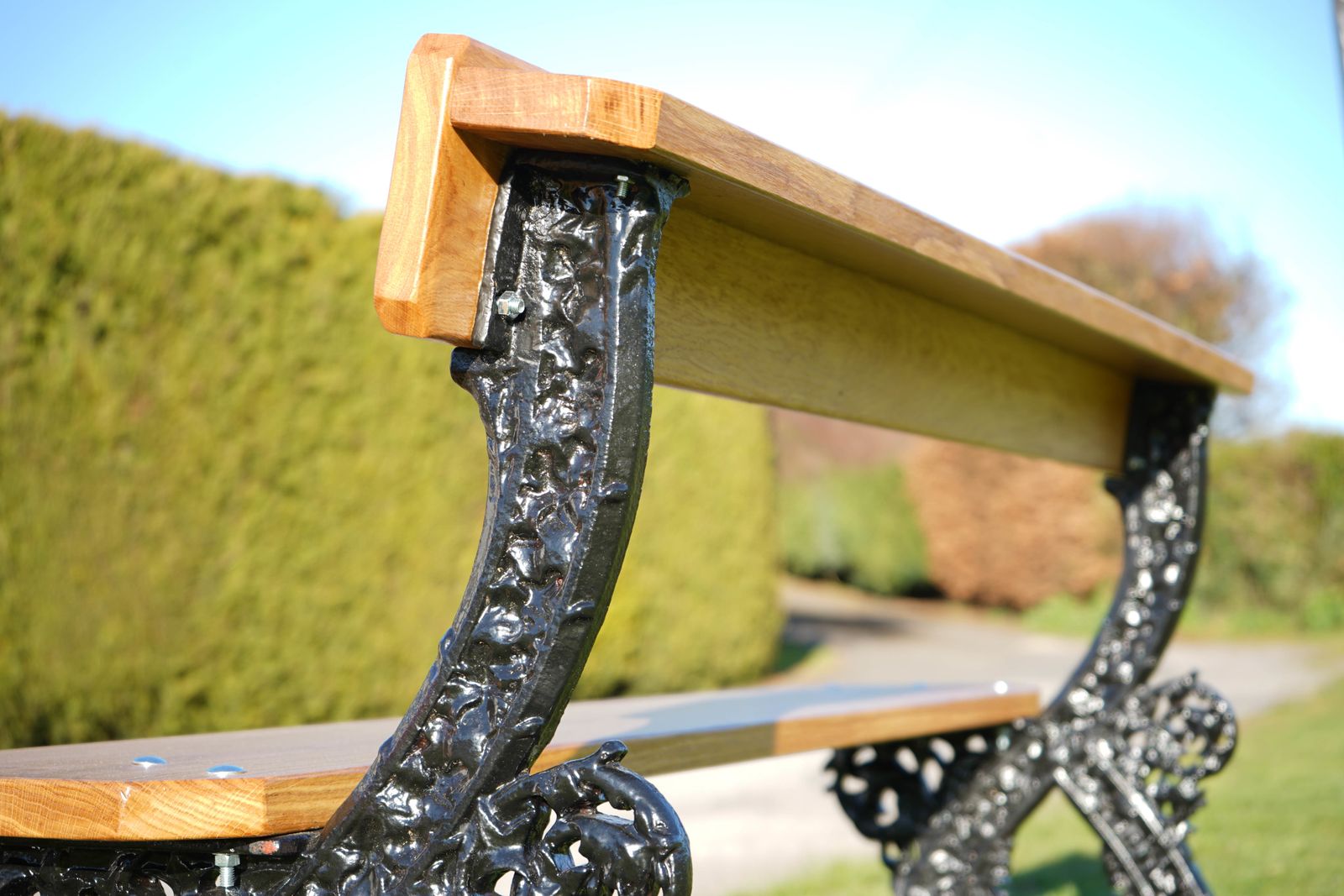 Early Gothic Revival Cast Iron Garden Bench Designed By A.W.N. Pugin photo Garden Furniture