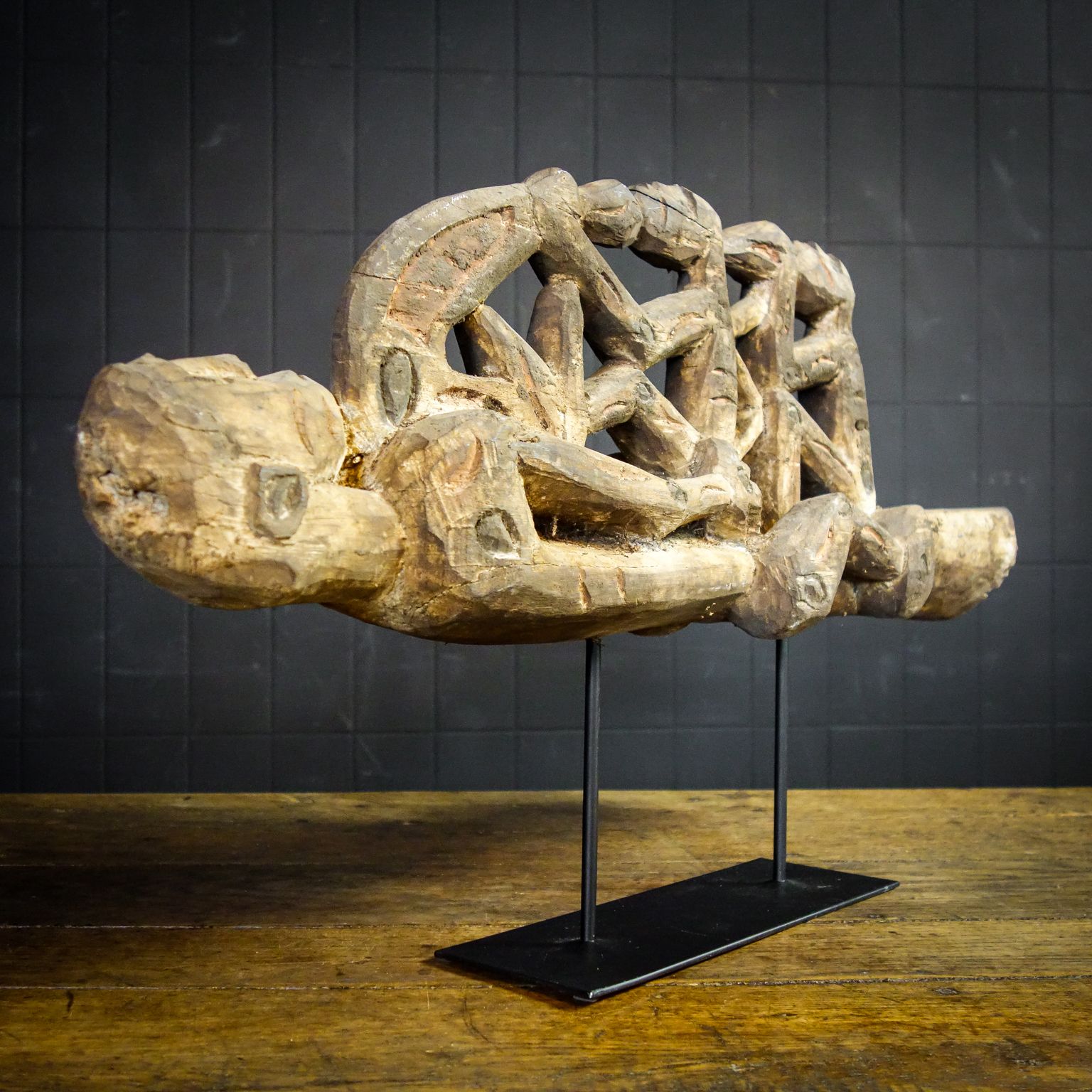 Asmat Prauw Figurehead Of Canoe – New Guinea photo Woonaccessoires