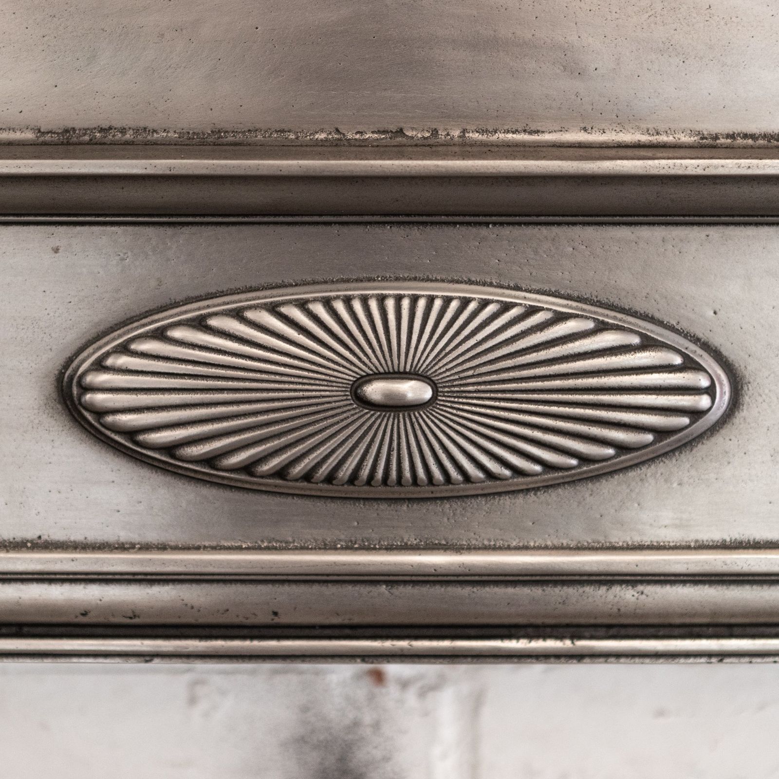 Antique Polished Cast Iron Fireplace Surround photo furniture