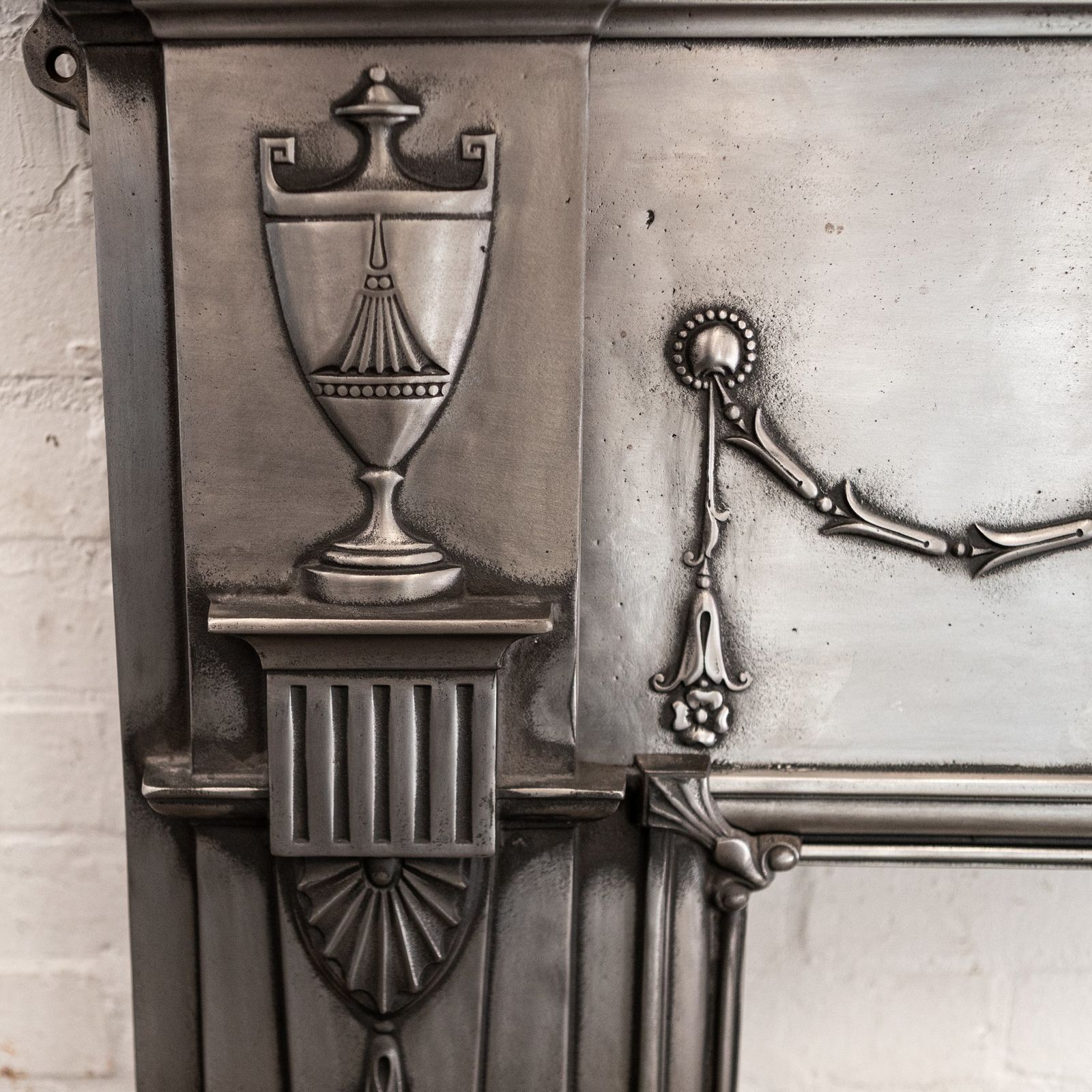 Antique Polished Cast Iron Fireplace Surround photo 2800.0