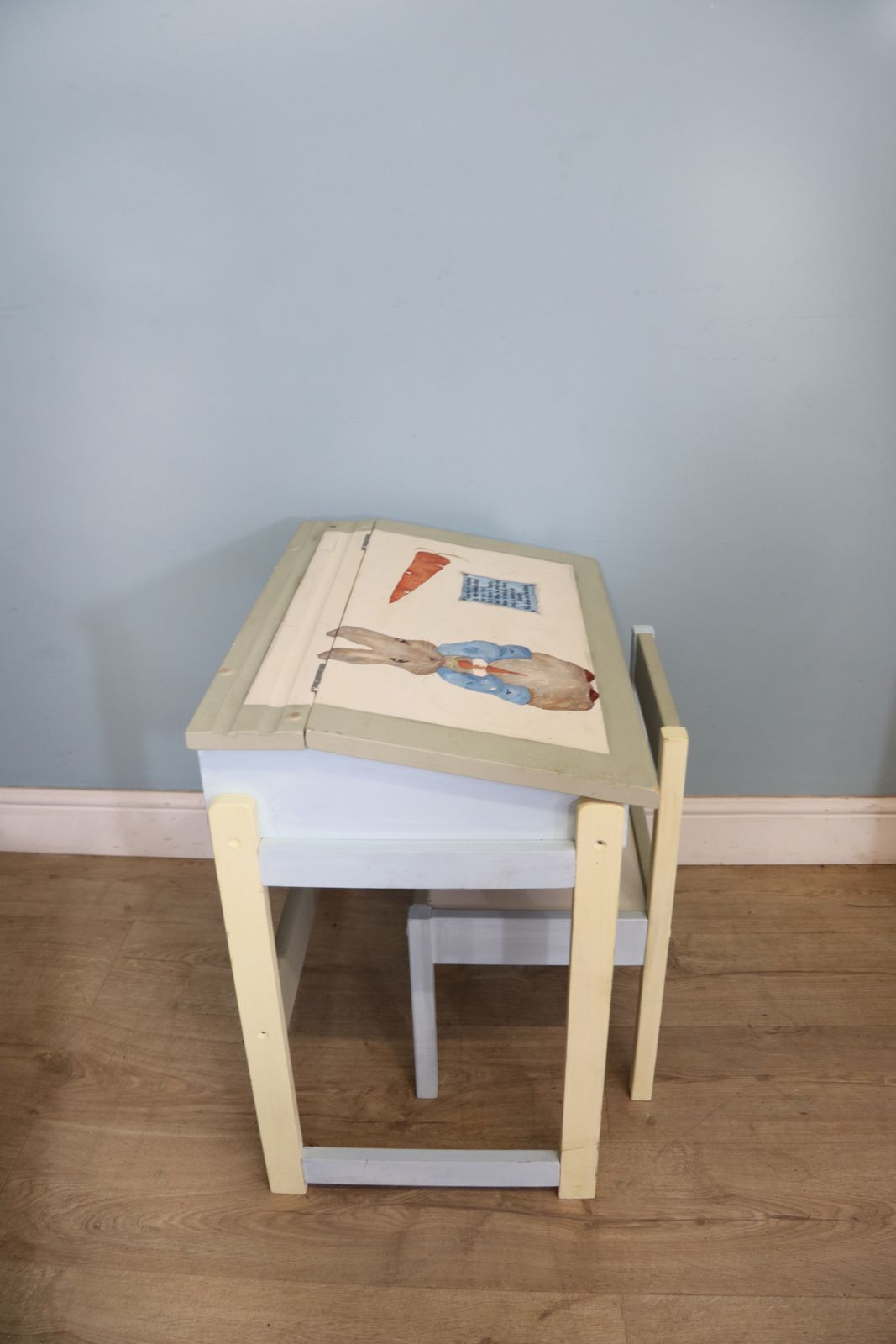 Incredible Beatrix Potter Inspired 20th Century Re Purposed Desk And Chair photo vinterior