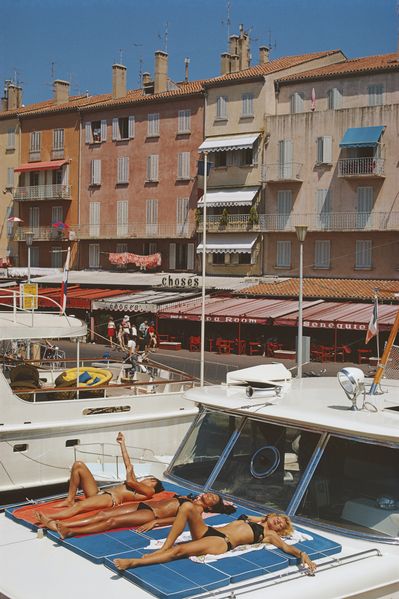 ' Saint Tropez ' By Slim Aarons Oversized C Type