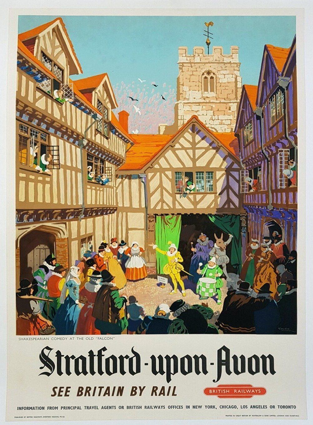 Statford Upon Avon British Railways, Original Vintage Poster