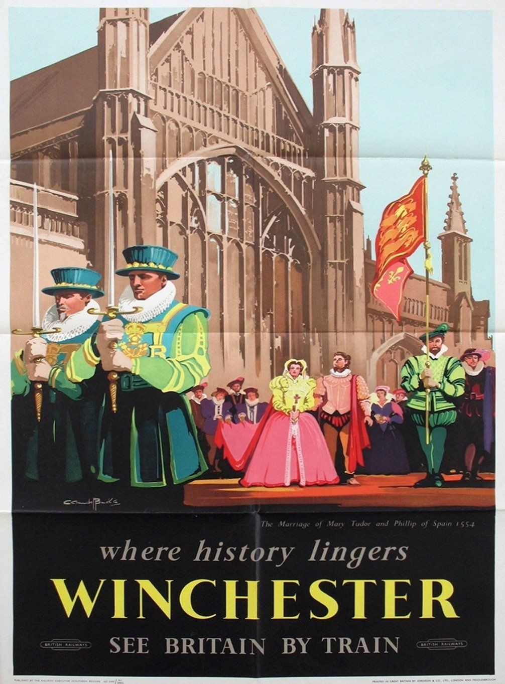 Winchester British Railways, 1950s, Original Vintage Poster