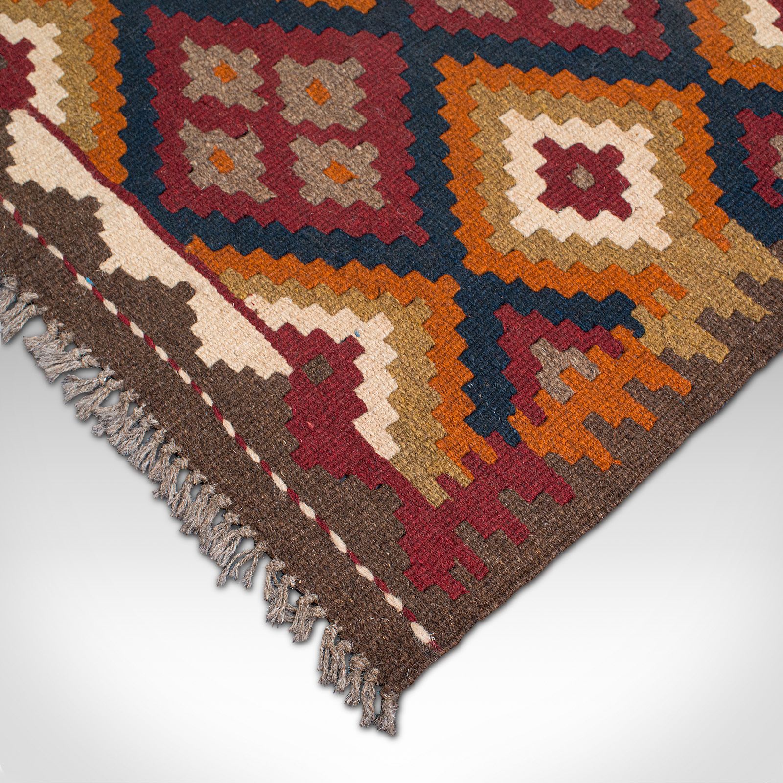 Vintage Maimana Kilim Rug, Caucasian, Decorative Carpet, Prayer Mat, Late 20th.C photo for sale