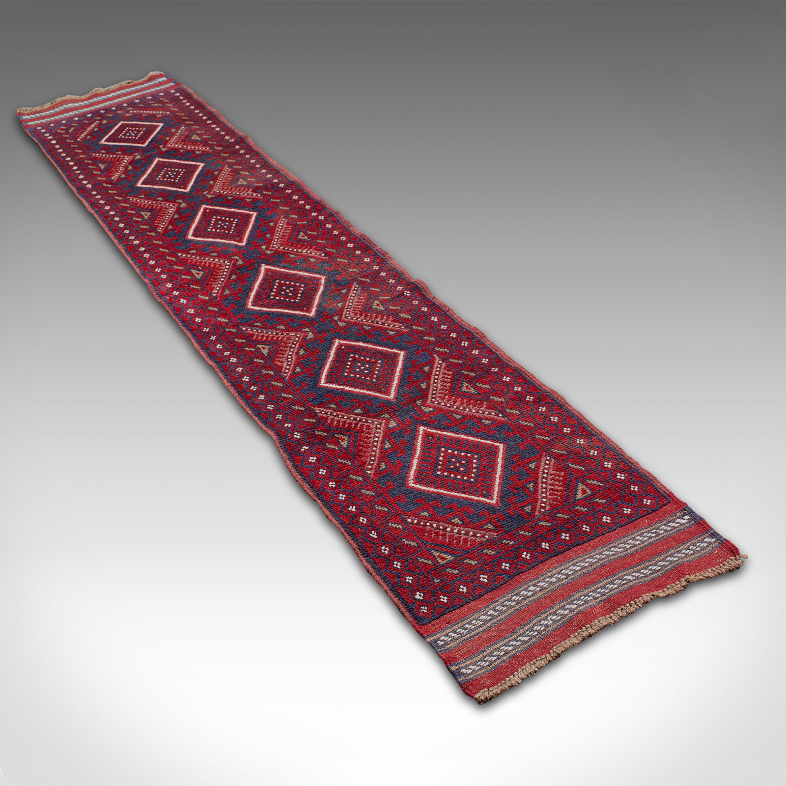 1295.0 Long Vintage Meshwani Runner, Caucasian, Decorative Rug, Reception Hall Carpet photo