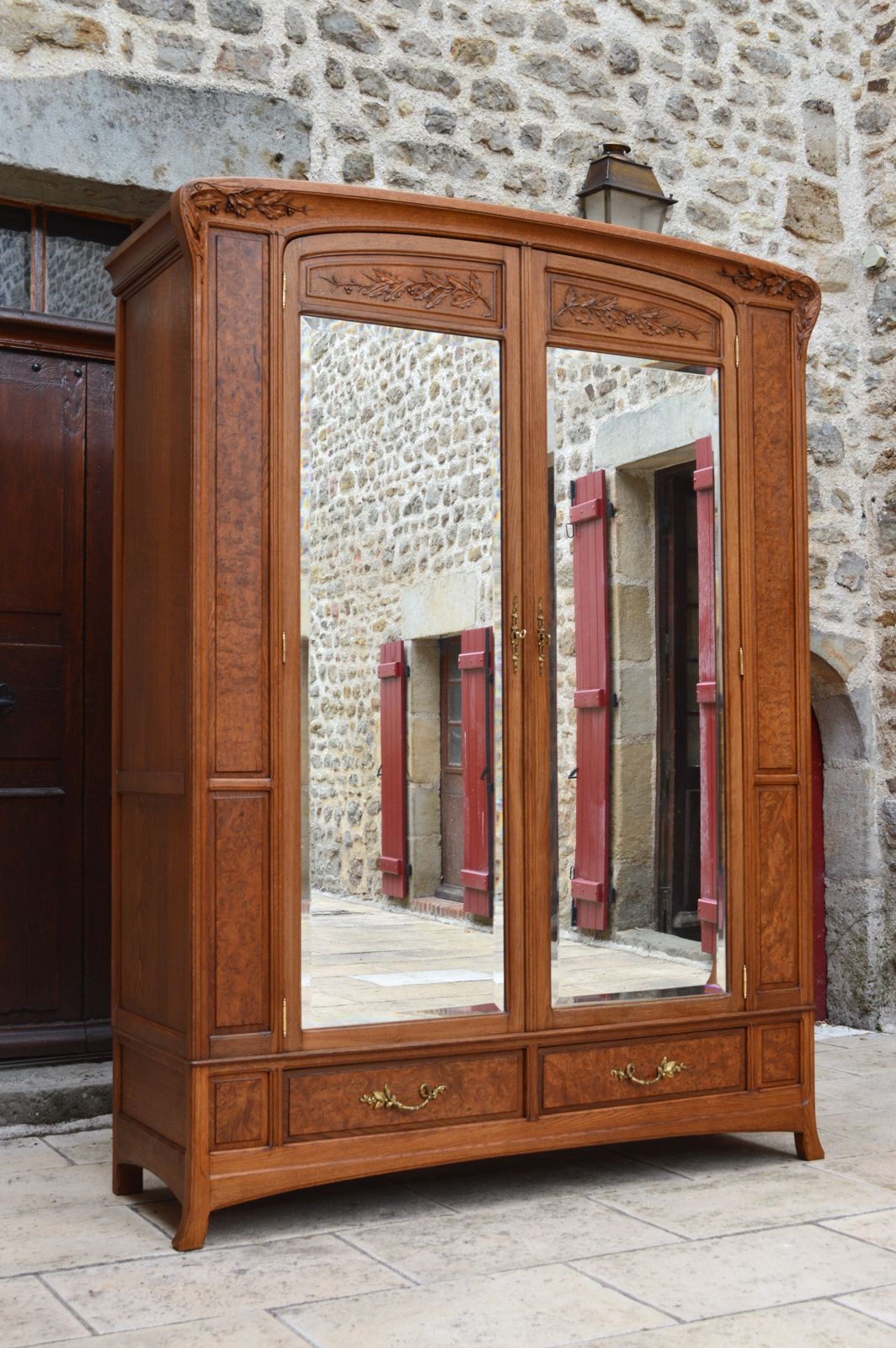 Art Nouveau Carved Bedroom Set, Attributed To Louis Majorelle photo Furniture
