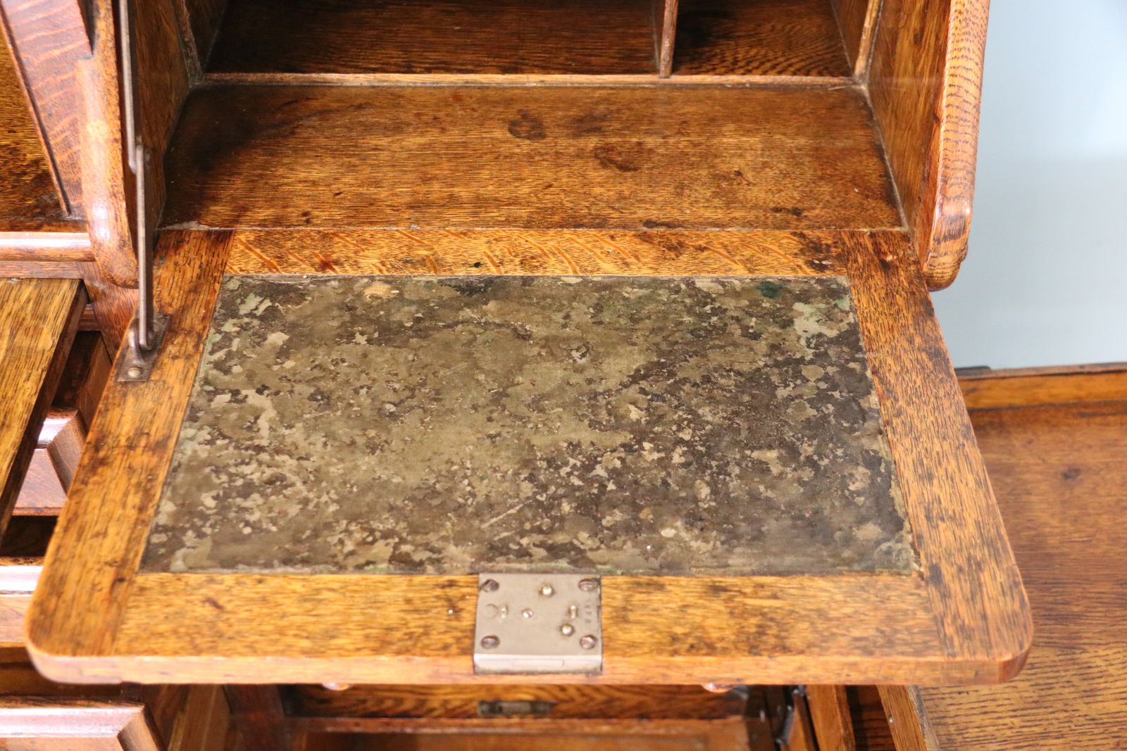 4500.0 This Late 19th Century Oak Combination Dentist’s Cabinet photo