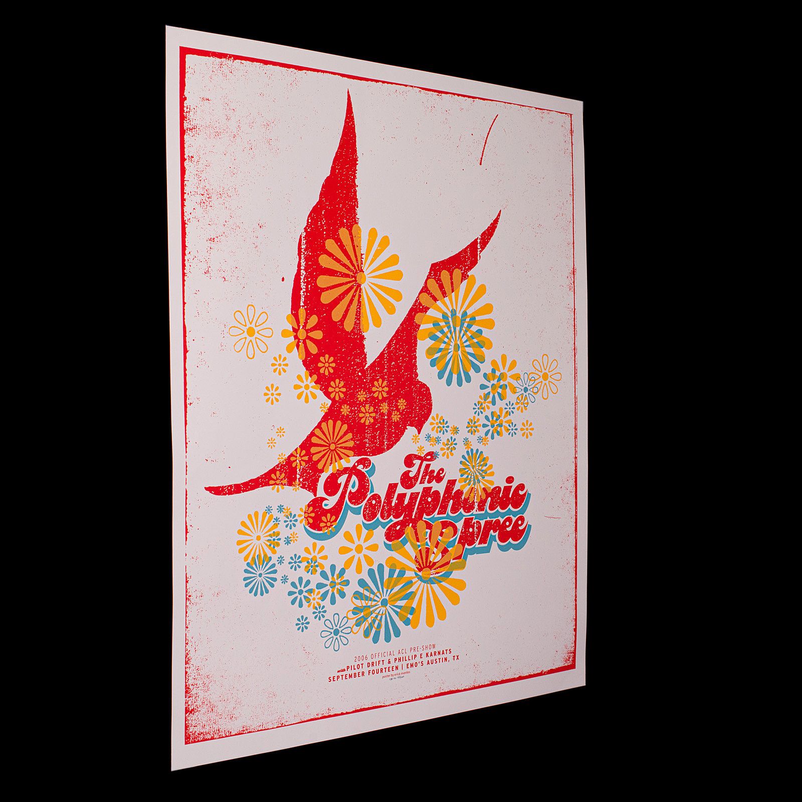 Decorative Concert Poster, The Polyphonic Spree, Music, Art, Artist Signed, 2006