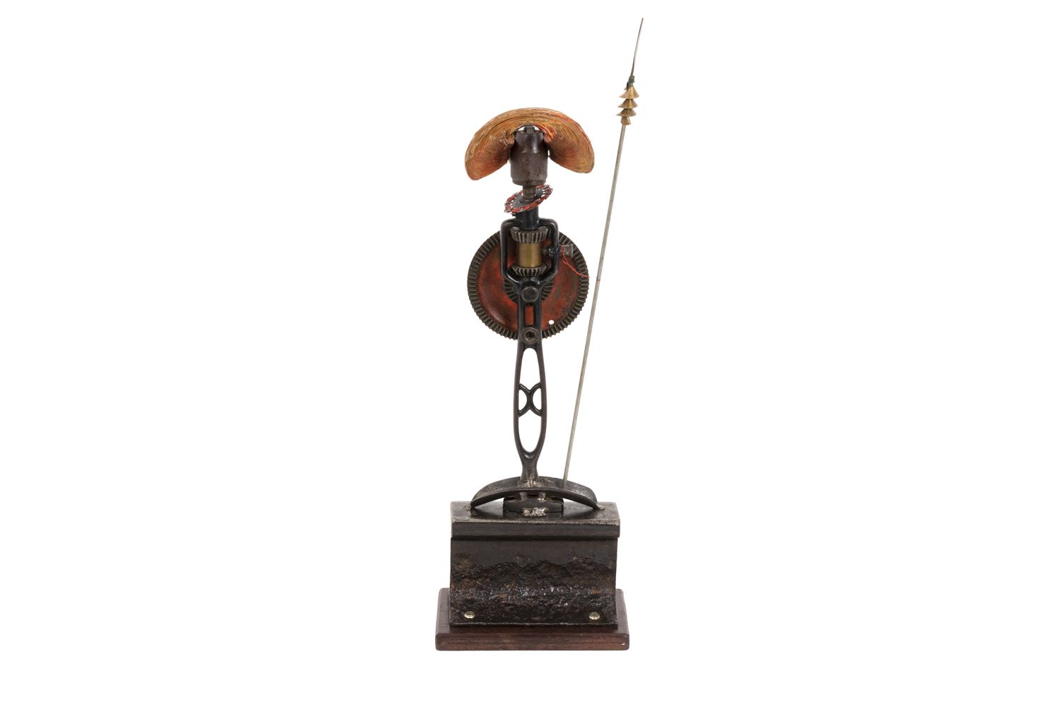 Bronze Sculpture, African Warrior, Late 20th Century photo for sale
