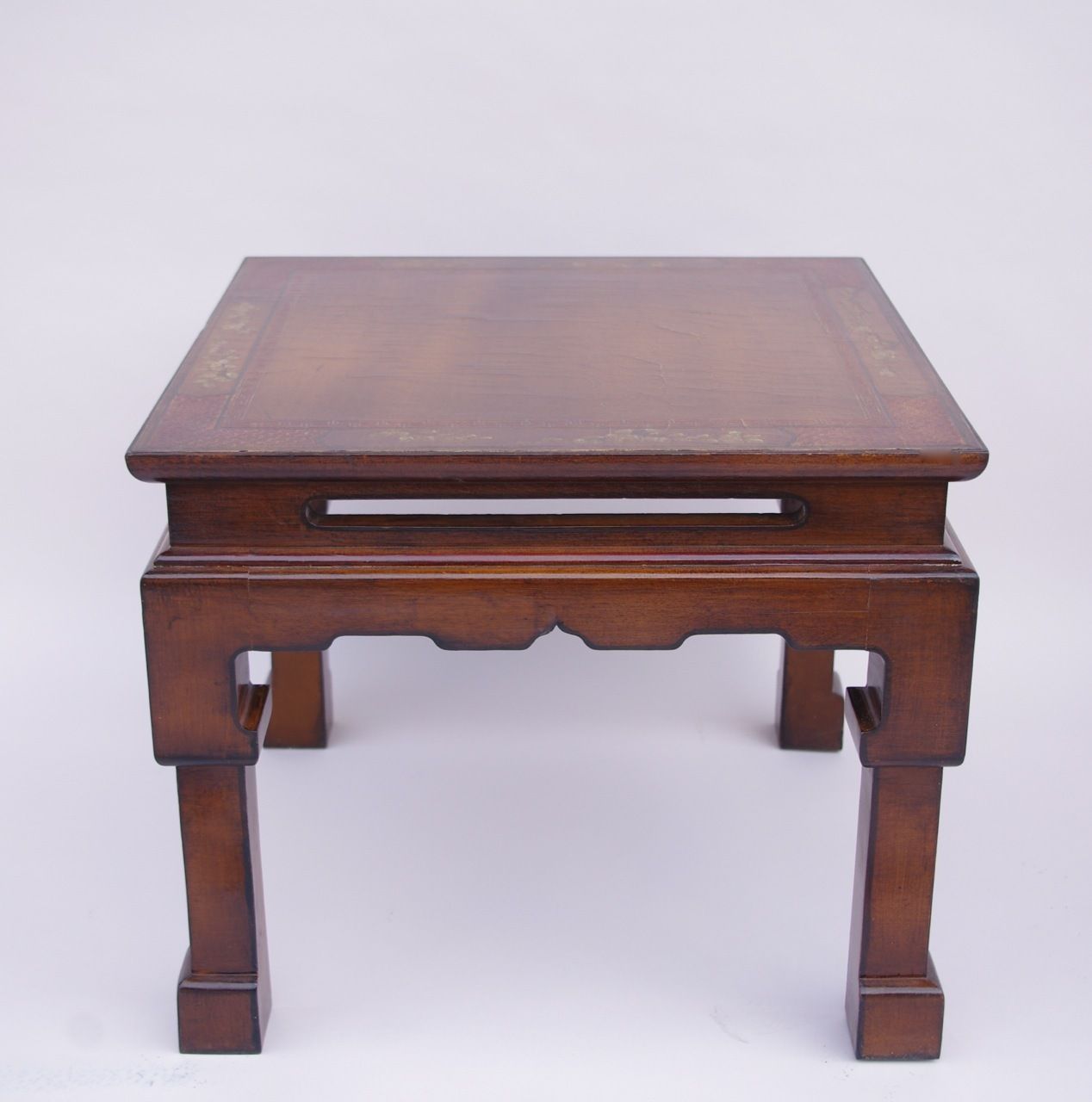 Pair Of Chinese Lacquered Wood End Tables, Circa 1950 photo vinterior