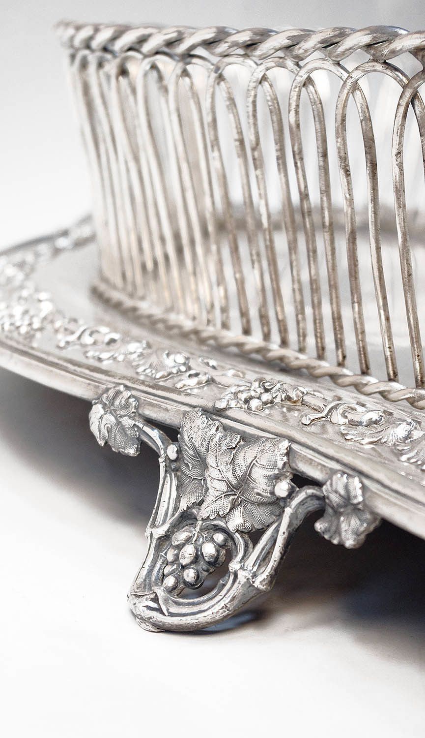 Silver Plated Centerpiece With Vine Decoration, Late 19th Century photo Home Decor