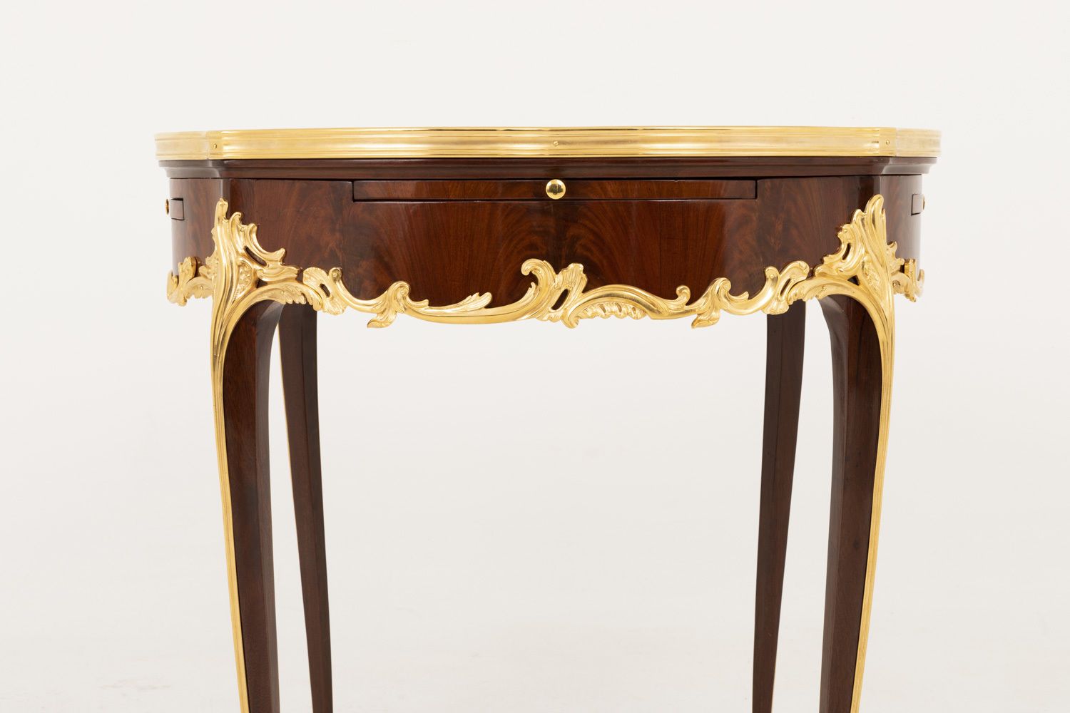 Louis XV Style Bouillotte Table In Violet Wood, Late 19th Century photo Furniture