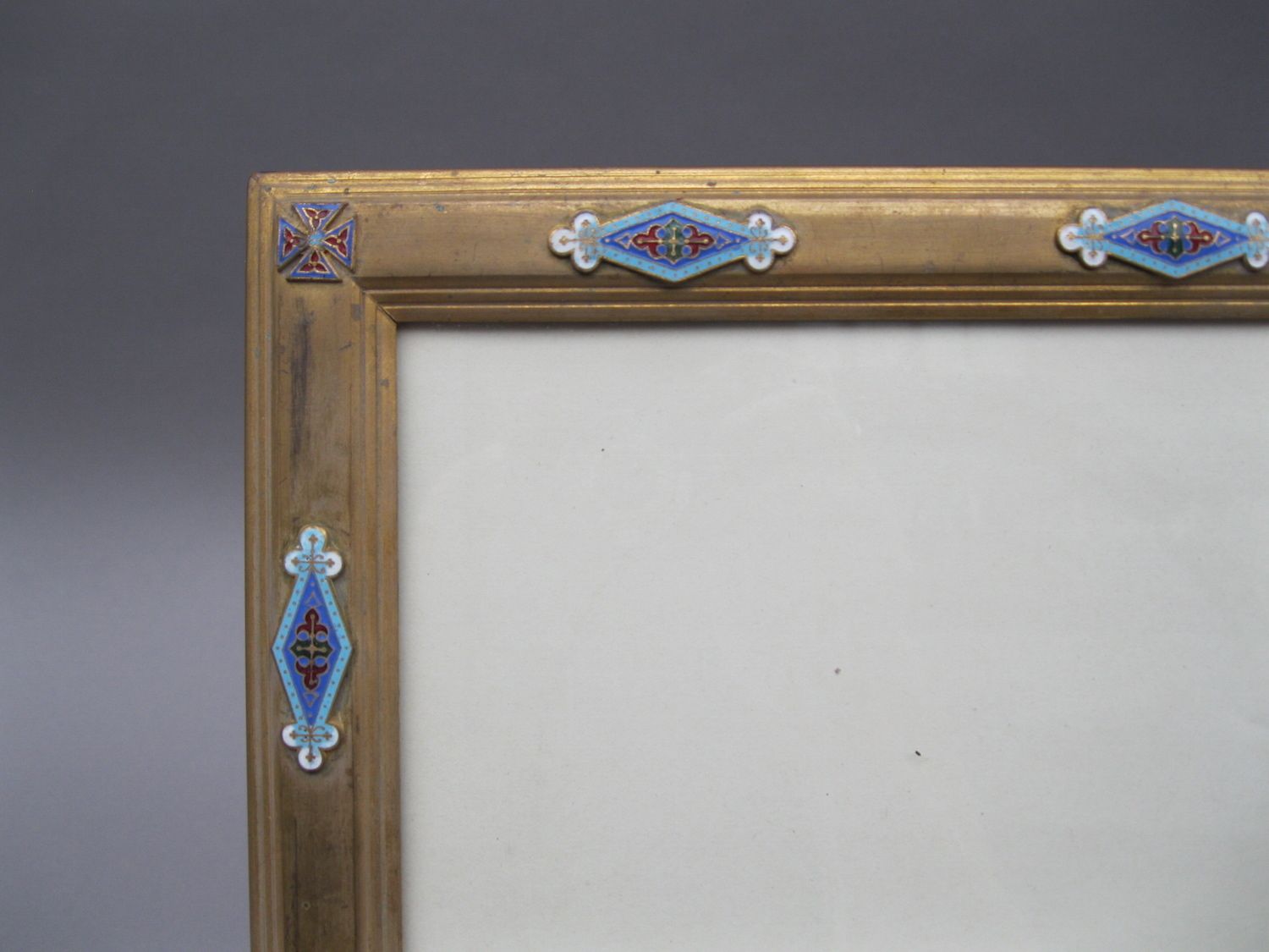 Pair Of Napoleon III Frames In Gilded Bronze And Cloisonné Enamels photo furniture