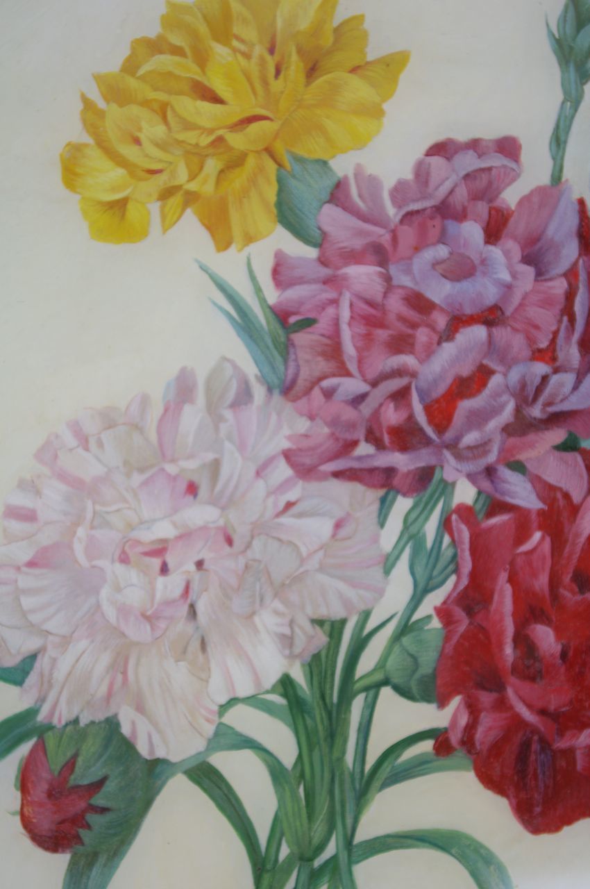 Pair Of Restoration Style Floral Under Glass, Late 19th Century photo 450.0