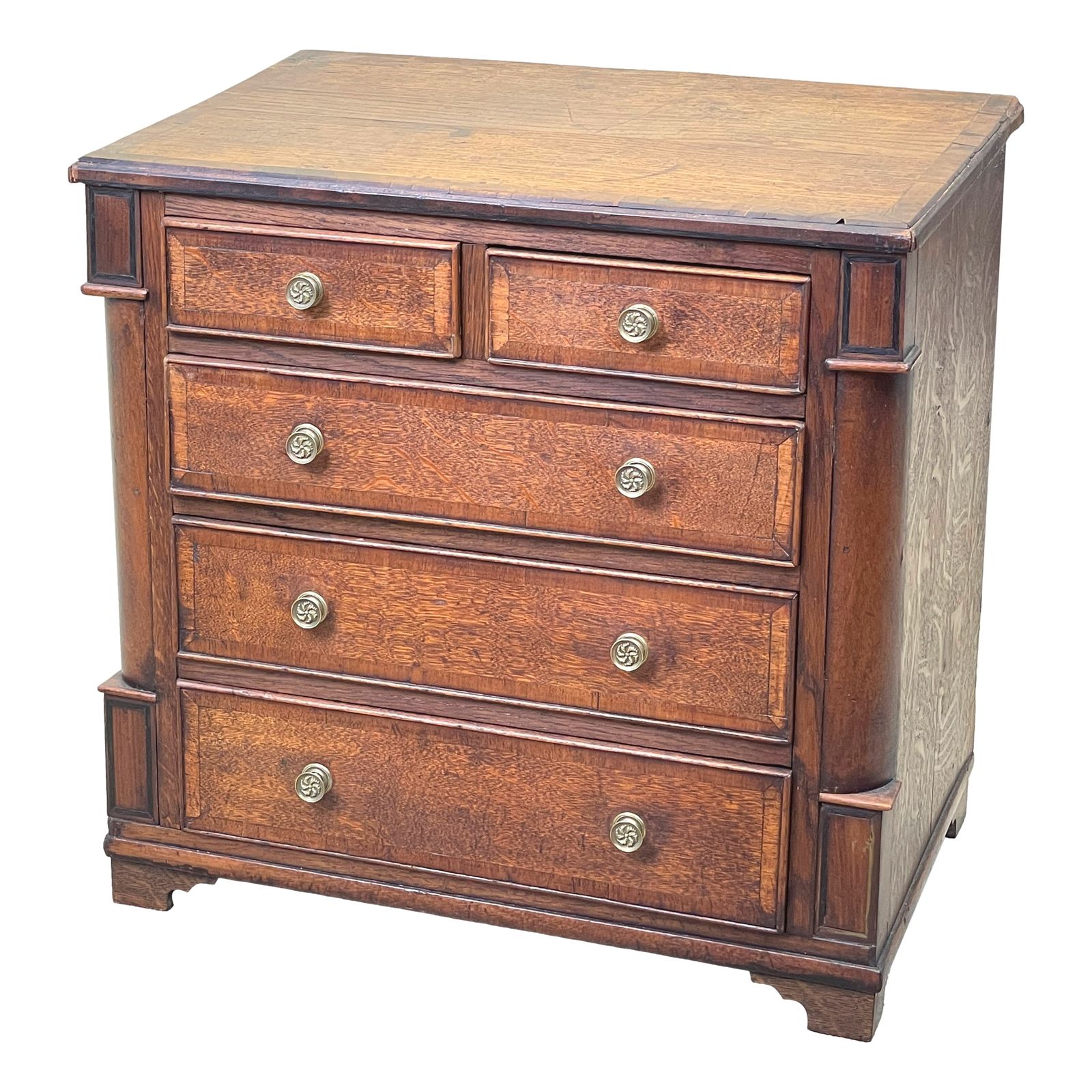Georgian Oak Childs Chest Of Drawers  (England, Circa 1790)