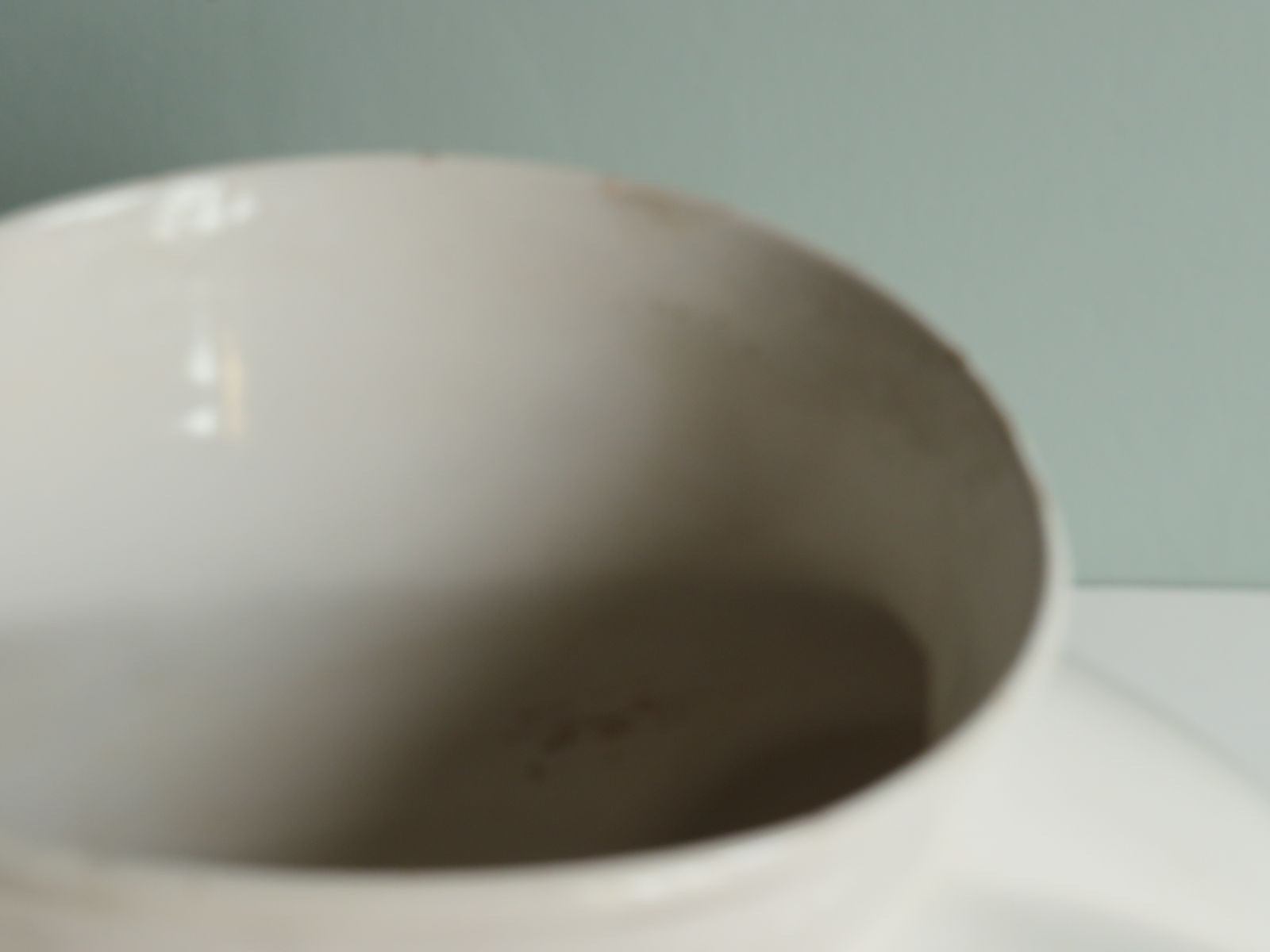 Home Decor Large Planter In White Glazed Ceramic, 1950s photo