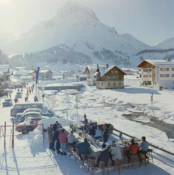 ' Lech Ice Bar ' By Slim Aarons Oversized C Type