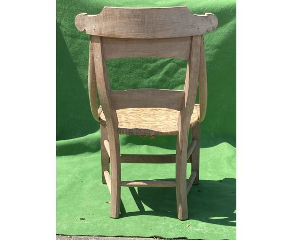 Antique French Wicker Wabi Sabi Chair photo vinterior