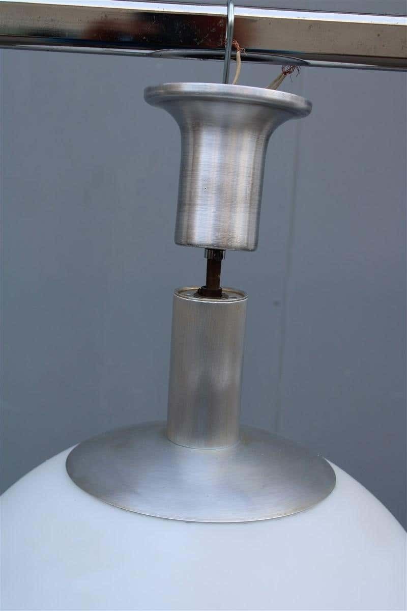 Lighting Pia Guidetti Crippa Chandelier For Lumi Italian Design White Silver Diamond Lens photo