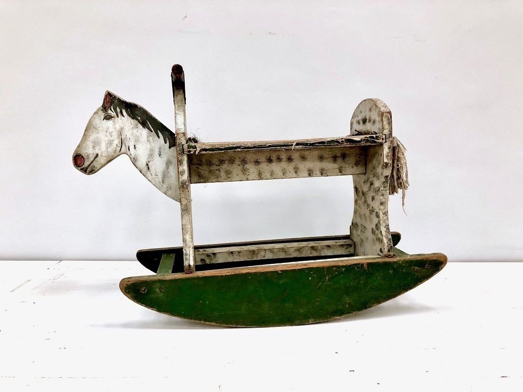 Victorian Wooden Rocking Horse photo furniture