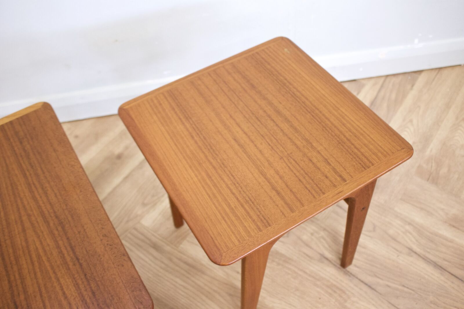 Mid Century Retro Teak Danish Teak Nest Of Tables Pedersen For Vejen photo 499.0