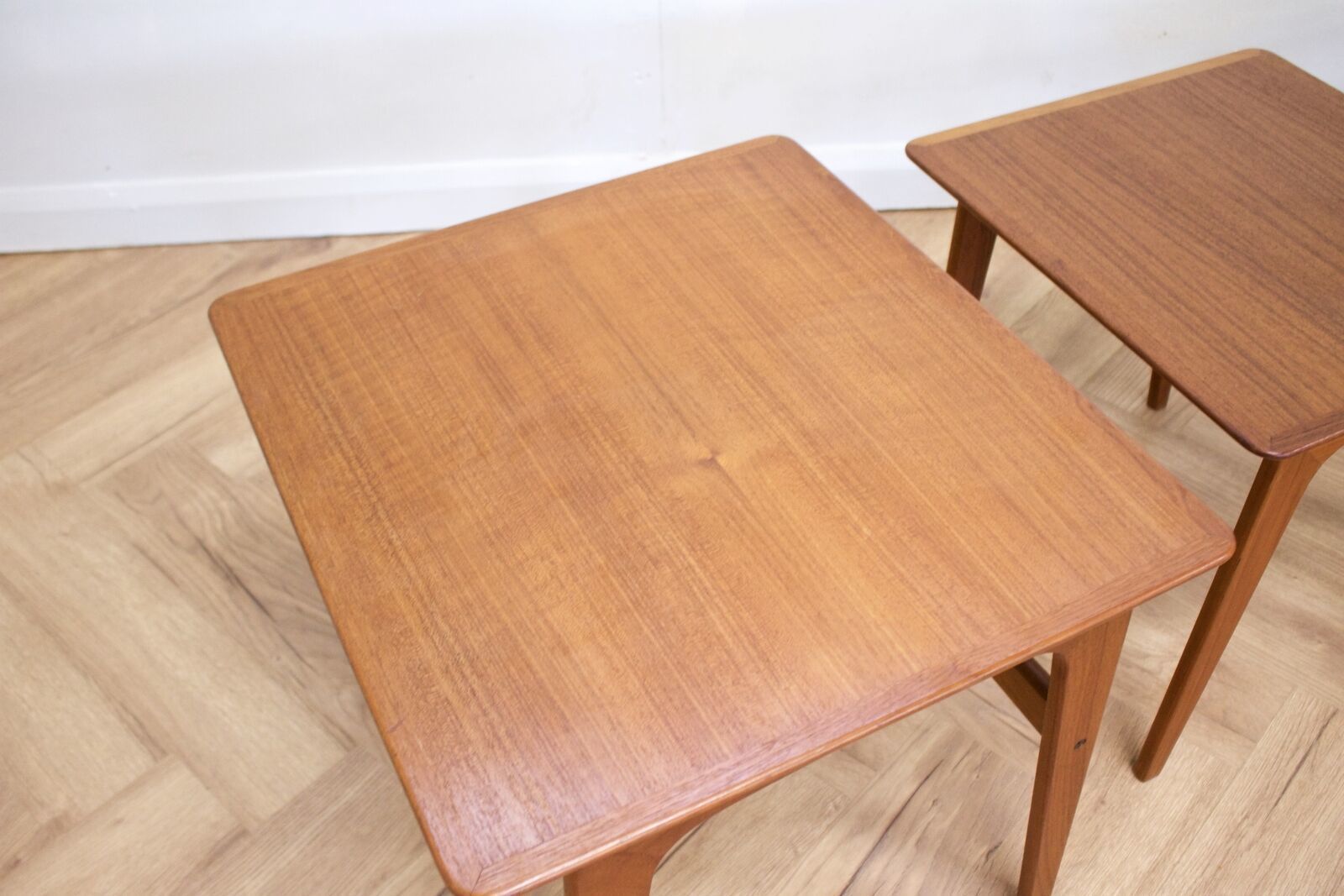 Mid Century Retro Teak Danish Teak Nest Of Tables Pedersen For Vejen photo vinterior