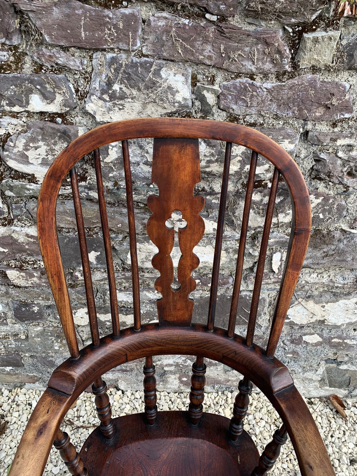 19th Century Broad Arm Windsor Chair photo for sale