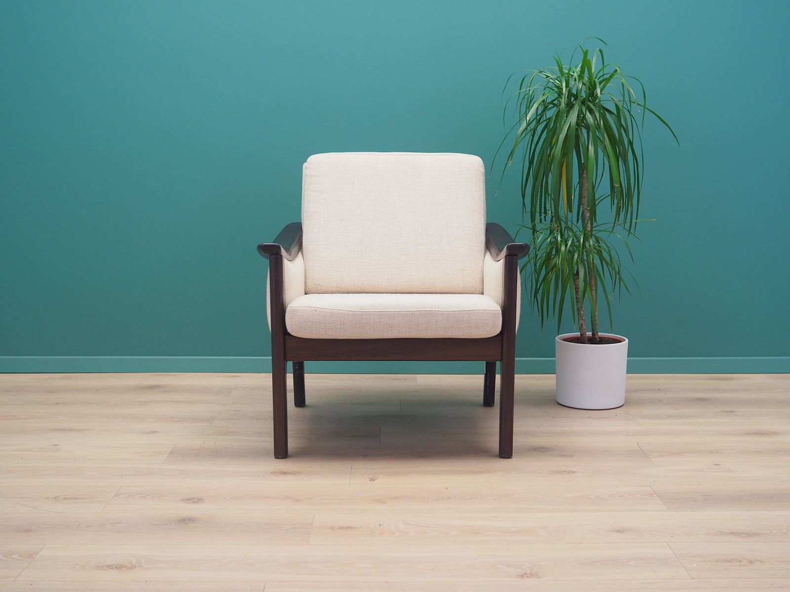Furniture Beige Armchair, 1970s, Danish Design, Made In Denmark photo