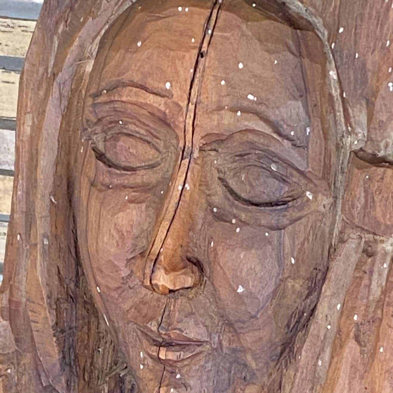 Sculpture In Wood, Old Patina, France 1970 photo vinterior